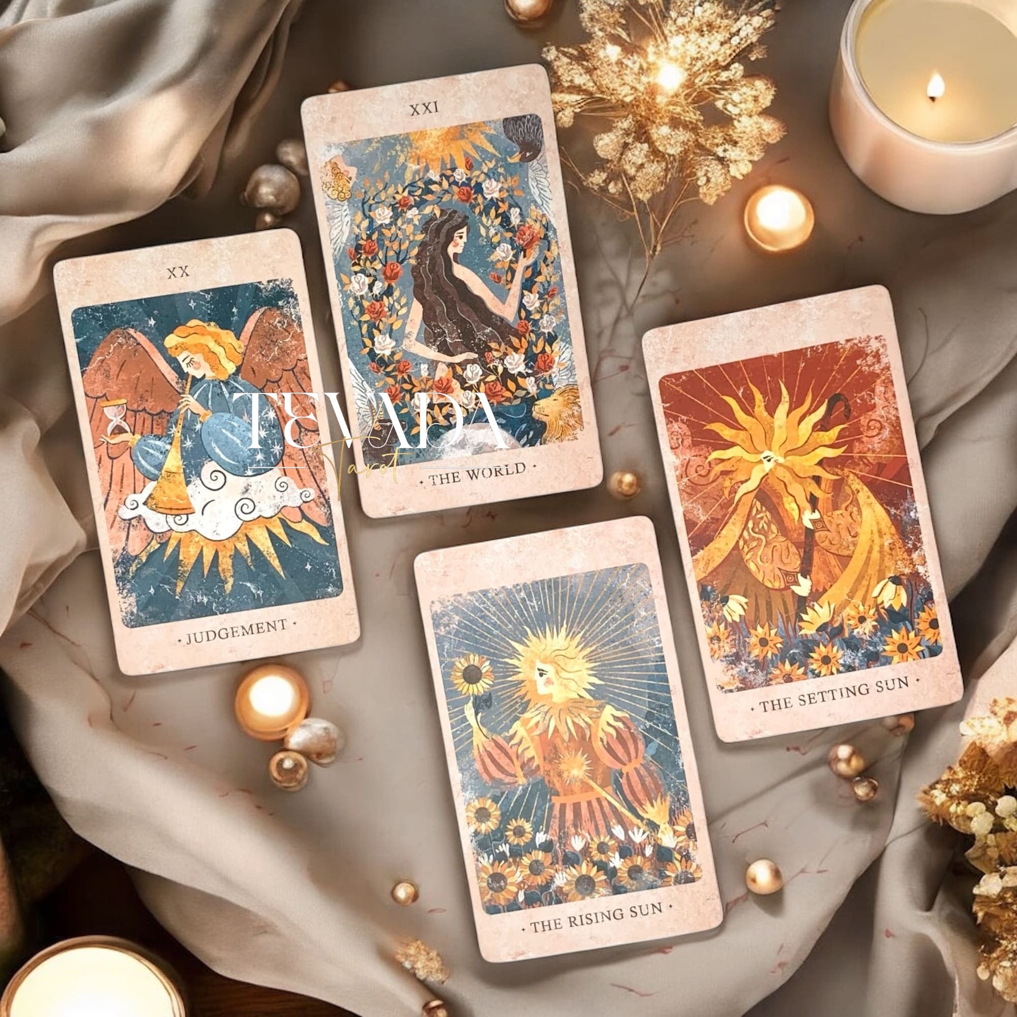 Illuminate your readings with The Solar Kingdom Tarot 2025 — a radiant 78-card deck blending myth, magic, and celestial guidance for deep intuitive insight and spiritual growth.