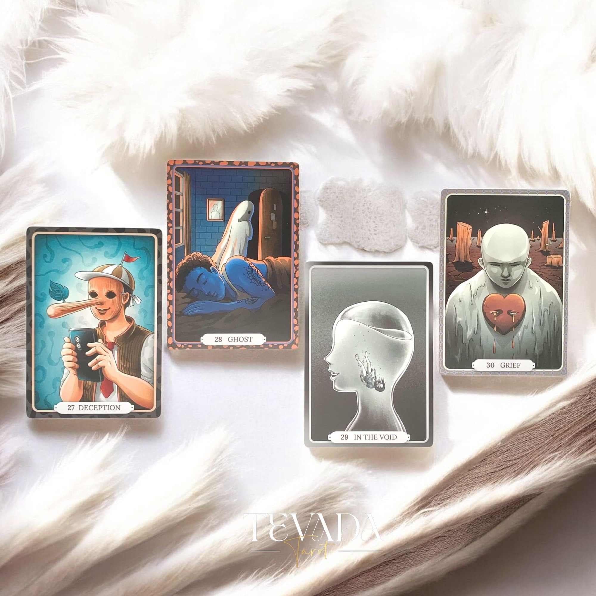 Theater of Life Oracle—66 beautifully hand‑drawn cards offering emotional insight, intuitive guidance & self‑reflection. Ideal for journaling, rituals, personal growth.