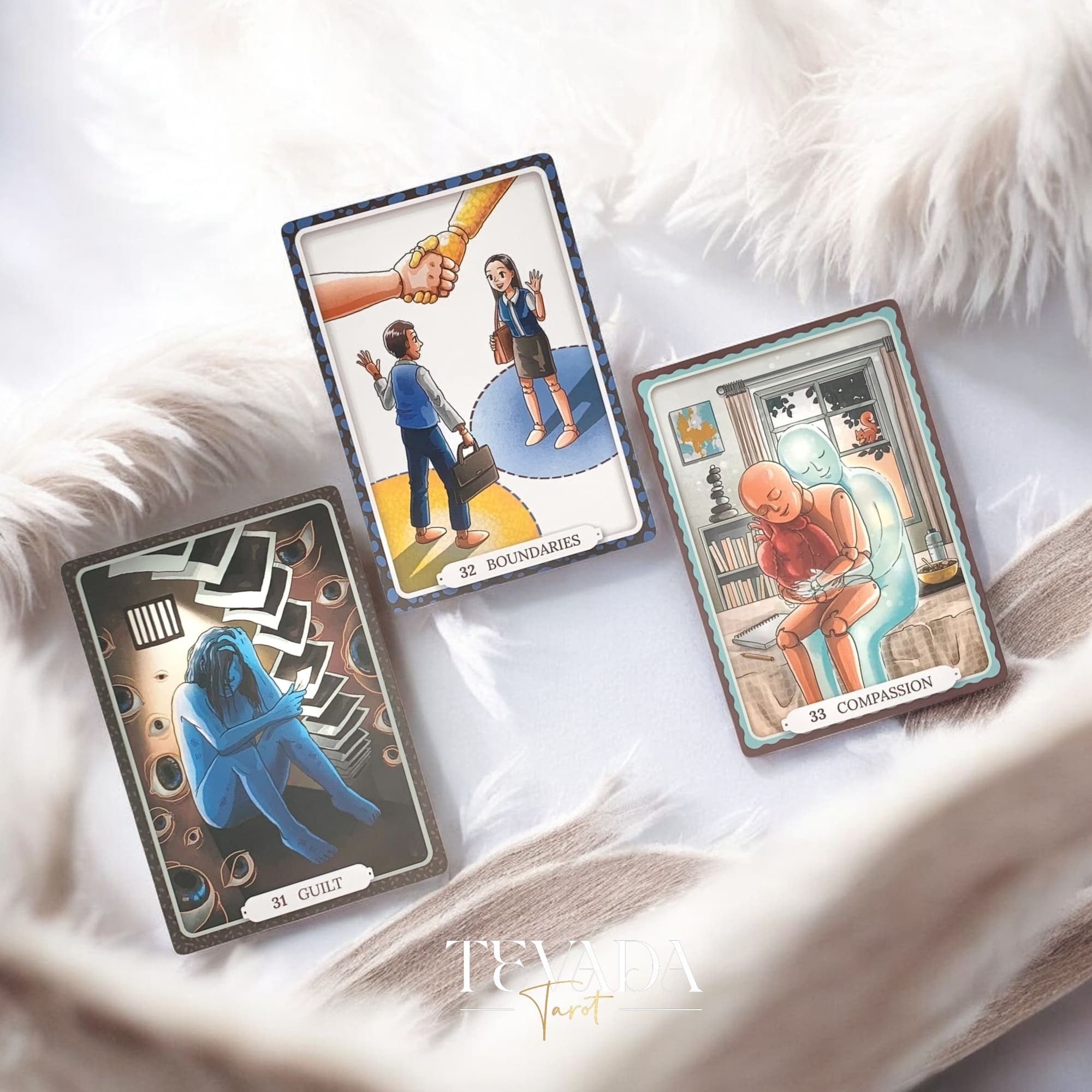Theater of Life Oracle—66 beautifully hand‑drawn cards offering emotional insight, intuitive guidance & self‑reflection. Ideal for journaling, rituals, personal growth.