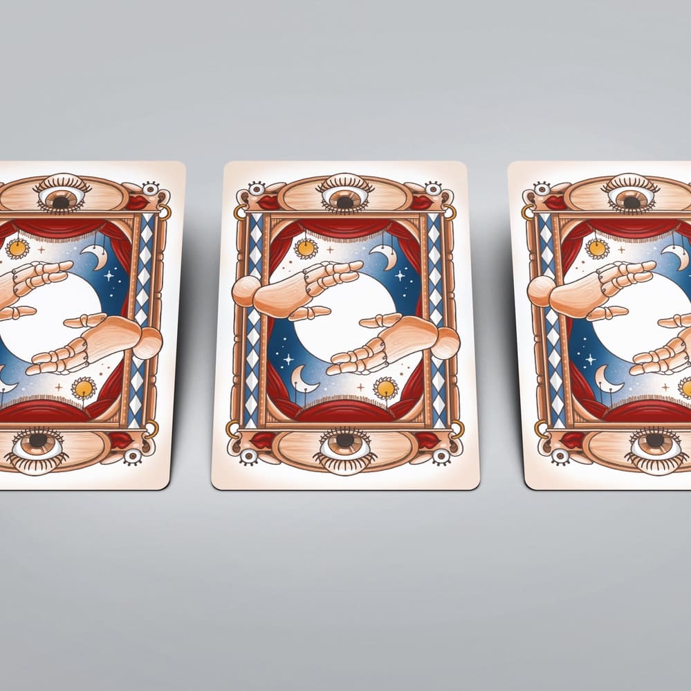 Theater of Life Oracle—66 beautifully hand‑drawn cards offering emotional insight, intuitive guidance & self‑reflection. Ideal for journaling, rituals, personal growth.