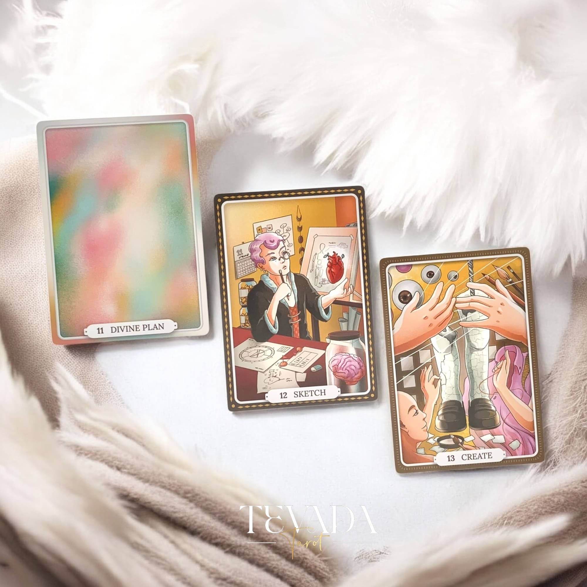 Theater of Life Oracle—66 beautifully hand‑drawn cards offering emotional insight, intuitive guidance & self‑reflection. Ideal for journaling, rituals, personal growth.
