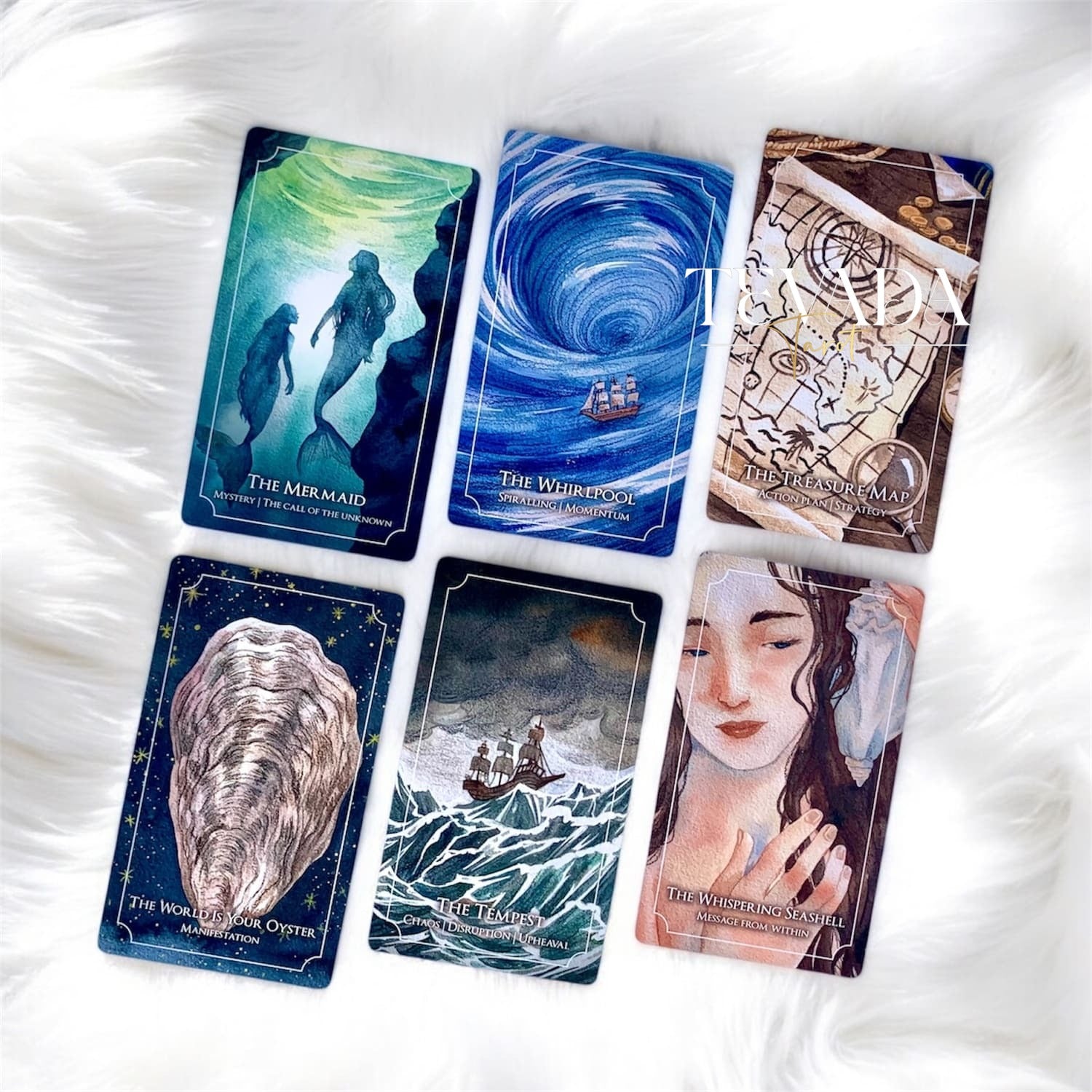 Explore serenity with the Dreaming Waves Oracle. Soft feather whispers and ocean waves inspire hope, strength, and grace in this beautiful 60-card deck perfect for self-reflection and growth.