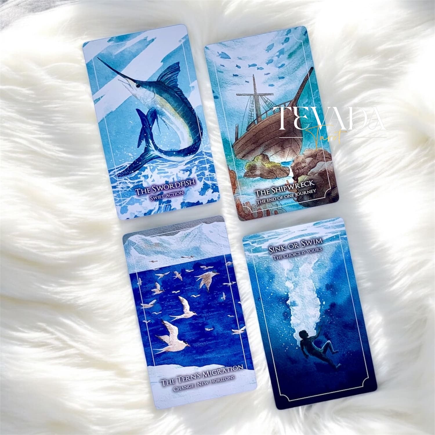 Explore serenity with the Dreaming Waves Oracle. Soft feather whispers and ocean waves inspire hope, strength, and grace in this beautiful 60-card deck perfect for self-reflection and growth.