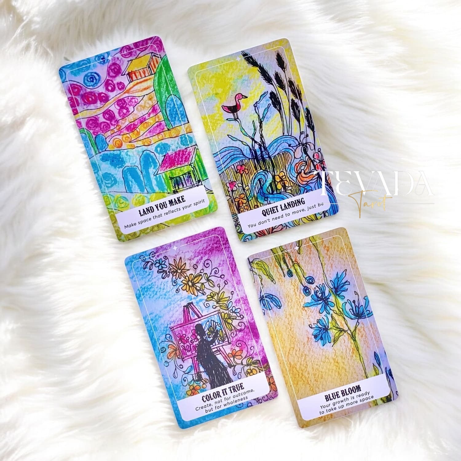 Discover the intuitive, watercolor-themed Wandering Heart Oracle—45 gentle cards for daily reflection, emotional clarity, and soulful guidance in everyday life.