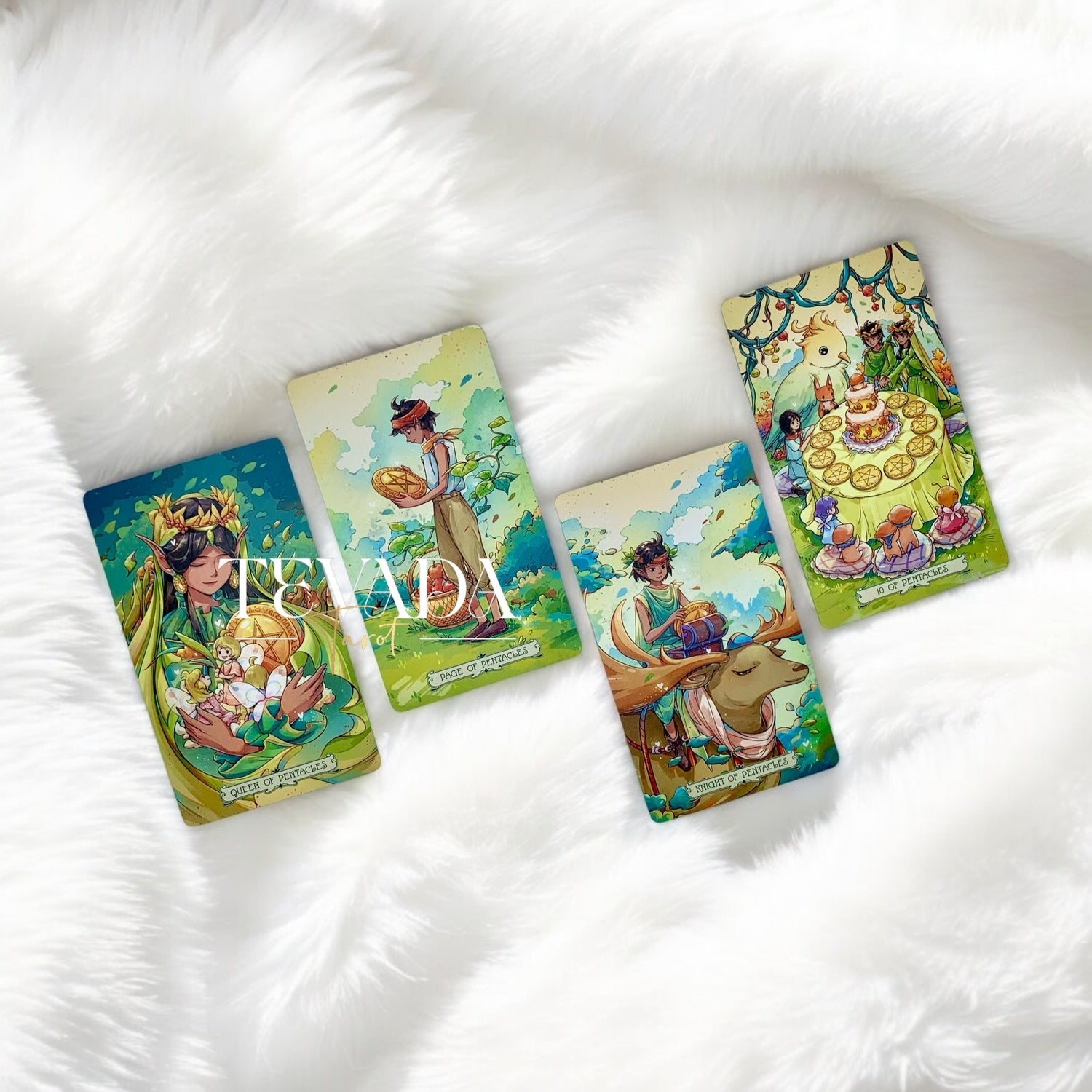 Unlock intuitive magic with the Forest Spirit Imprint Tarot. This 78-card fairy-inspired deck weaves a dreamlike realm of guidance, divination, and personal growth through stunning artistry.