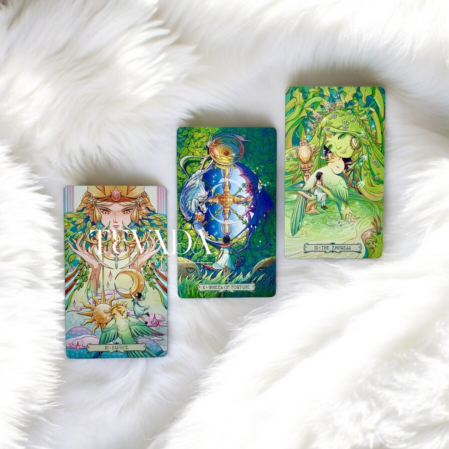 Unlock intuitive magic with the Forest Spirit Imprint Tarot. This 78-card fairy-inspired deck weaves a dreamlike realm of guidance, divination, and personal growth through stunning artistry.