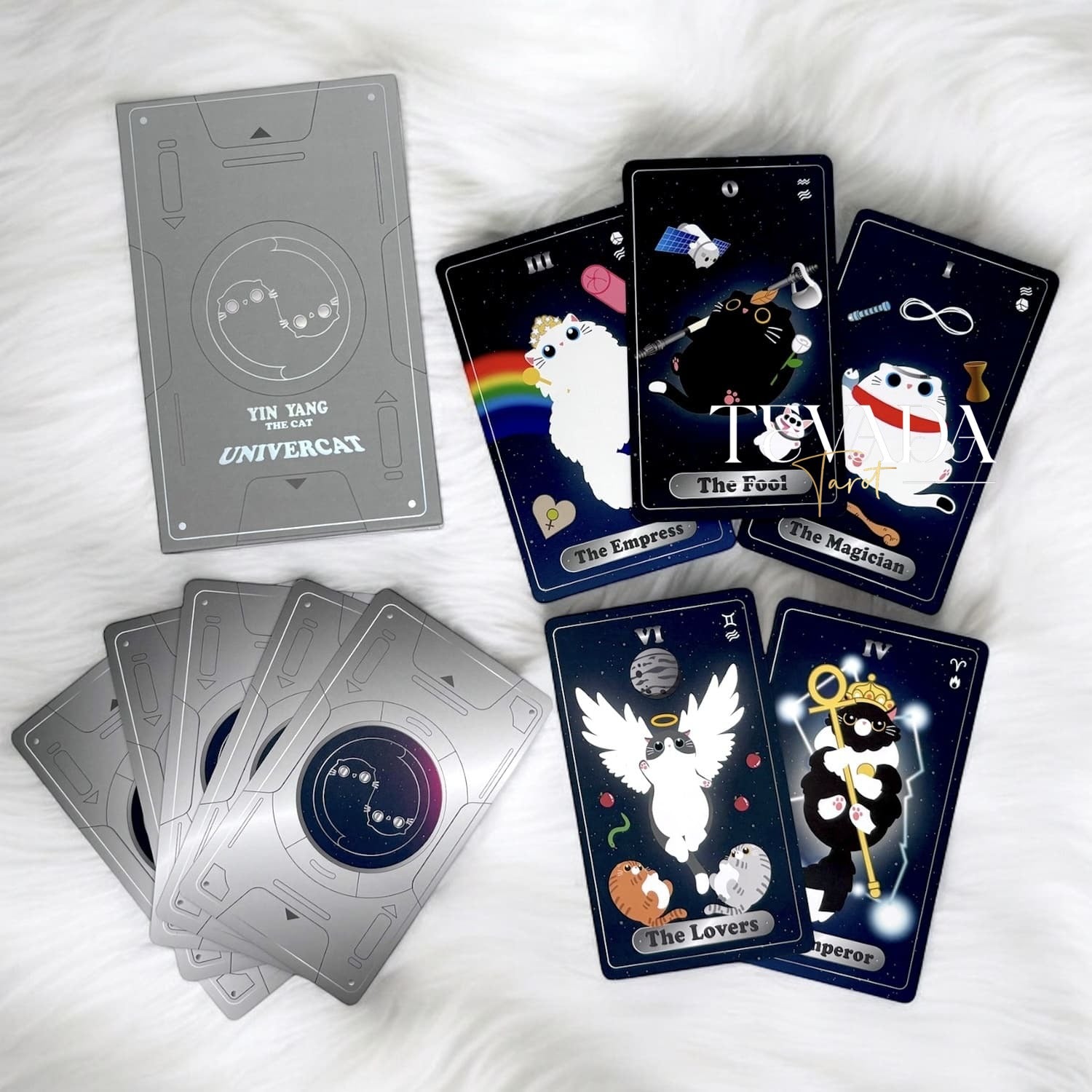 UniverCat Tarot celestial feline tarot deck for gentle daily reflection