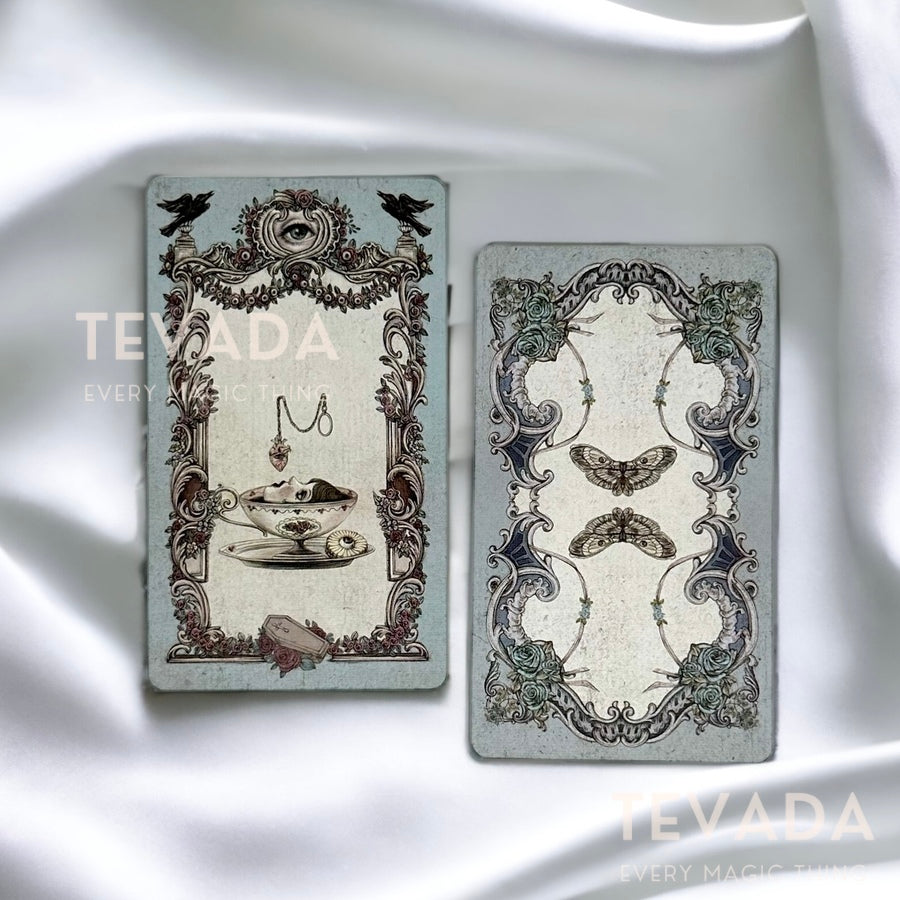 Unlock spiritual wisdom with the Vacant House Tarot. Featuring 79 magical cards in European Baroque design. Your key to a beautiful Tarot journey awaits.