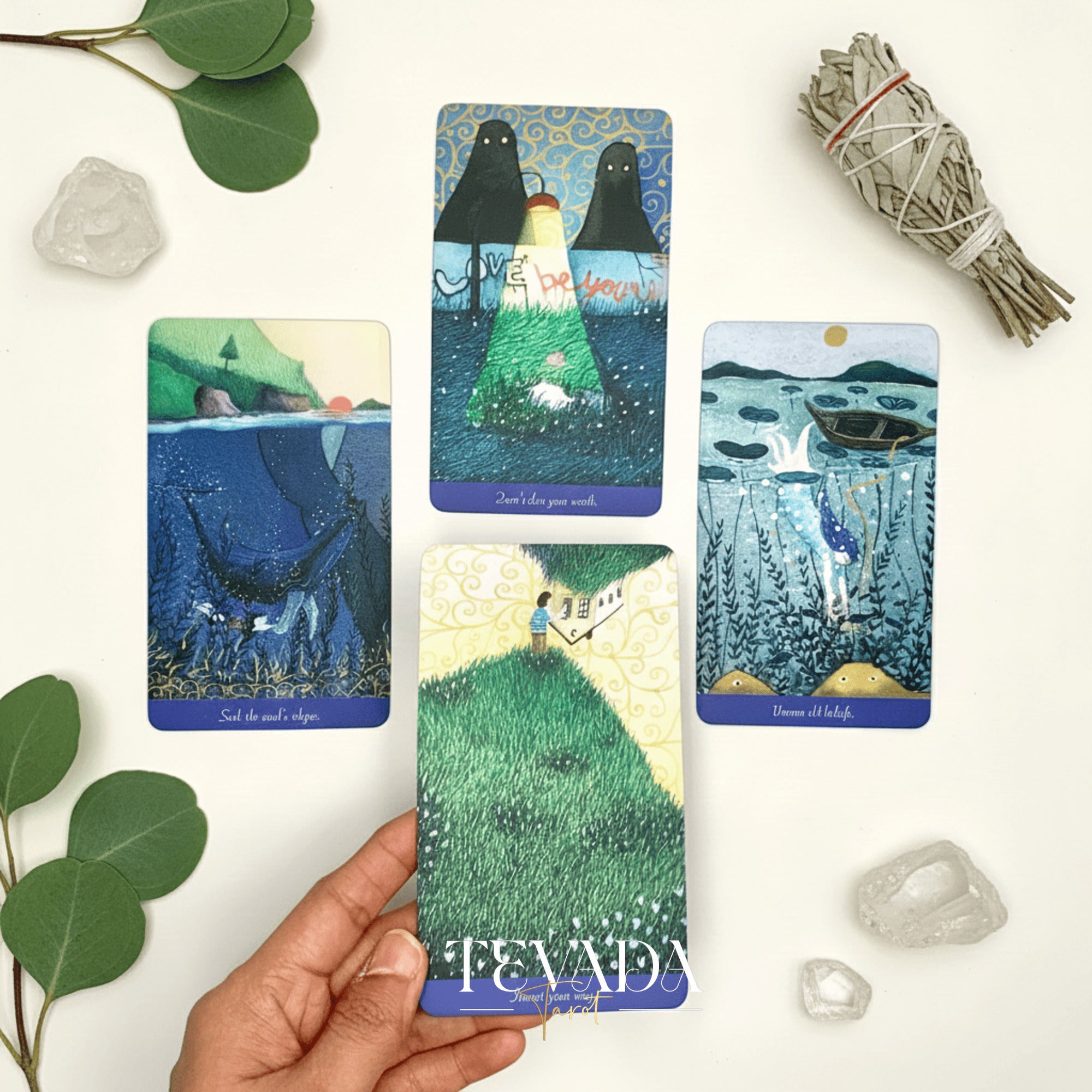 When I was young Oracle Deck featuring surreal cartoon art for inner child healing and self-acceptance.