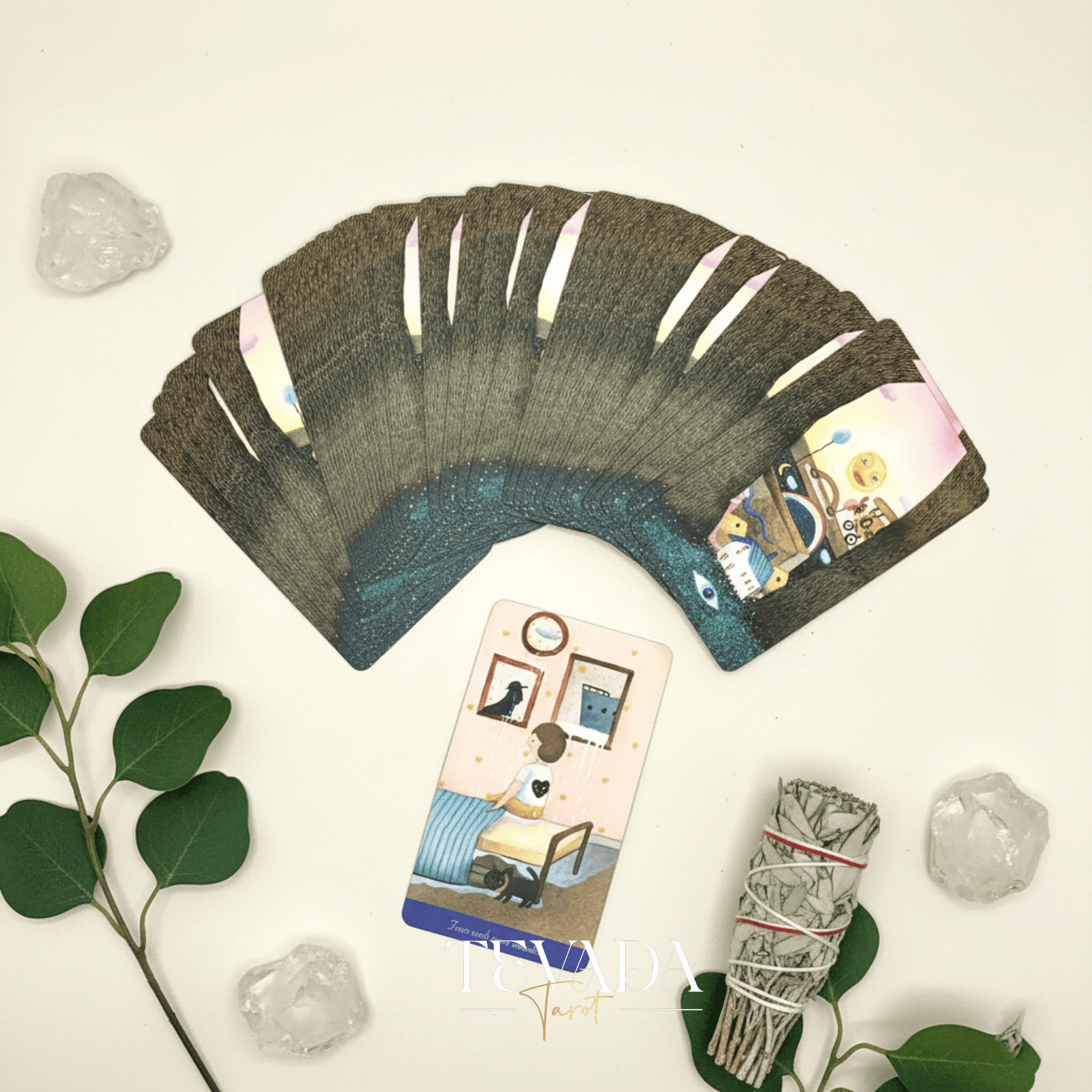 When I was young Oracle Deck featuring surreal cartoon art for inner child healing and self-acceptance.