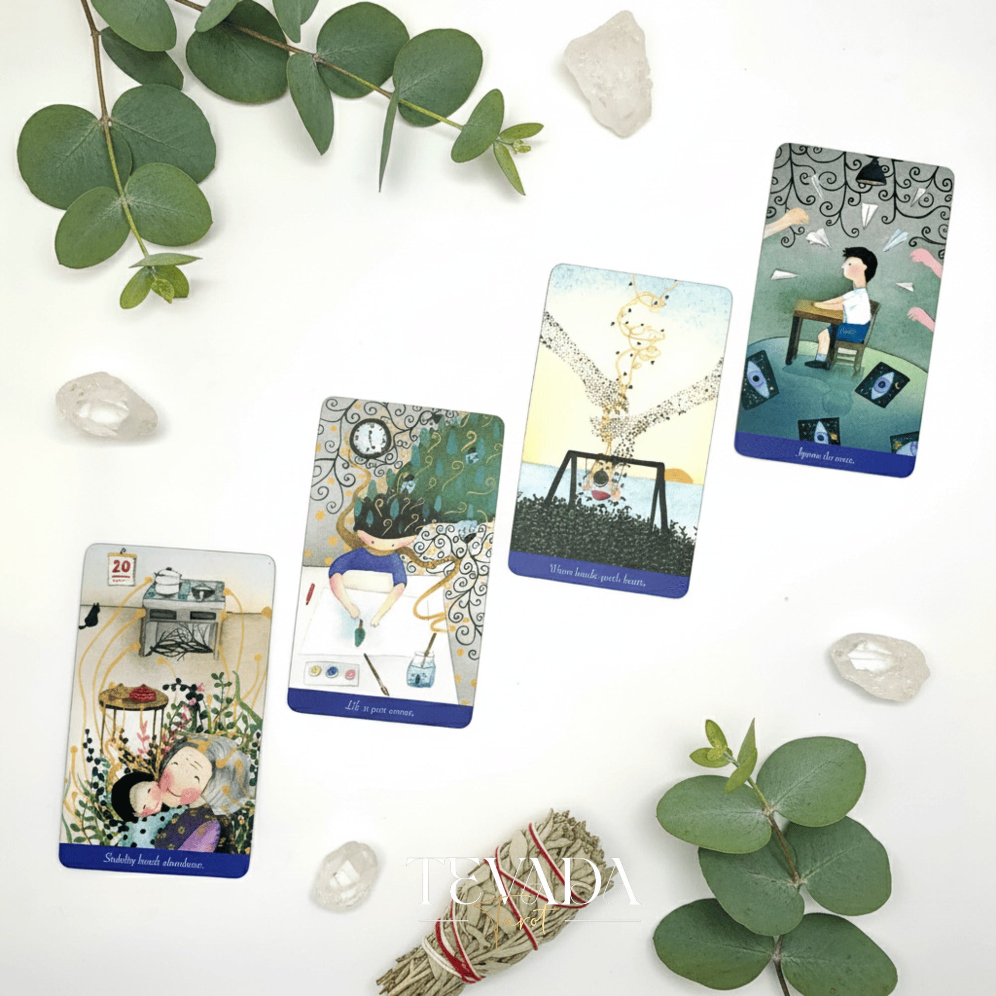 When I was young Oracle Deck featuring surreal cartoon art for inner child healing and self-acceptance.