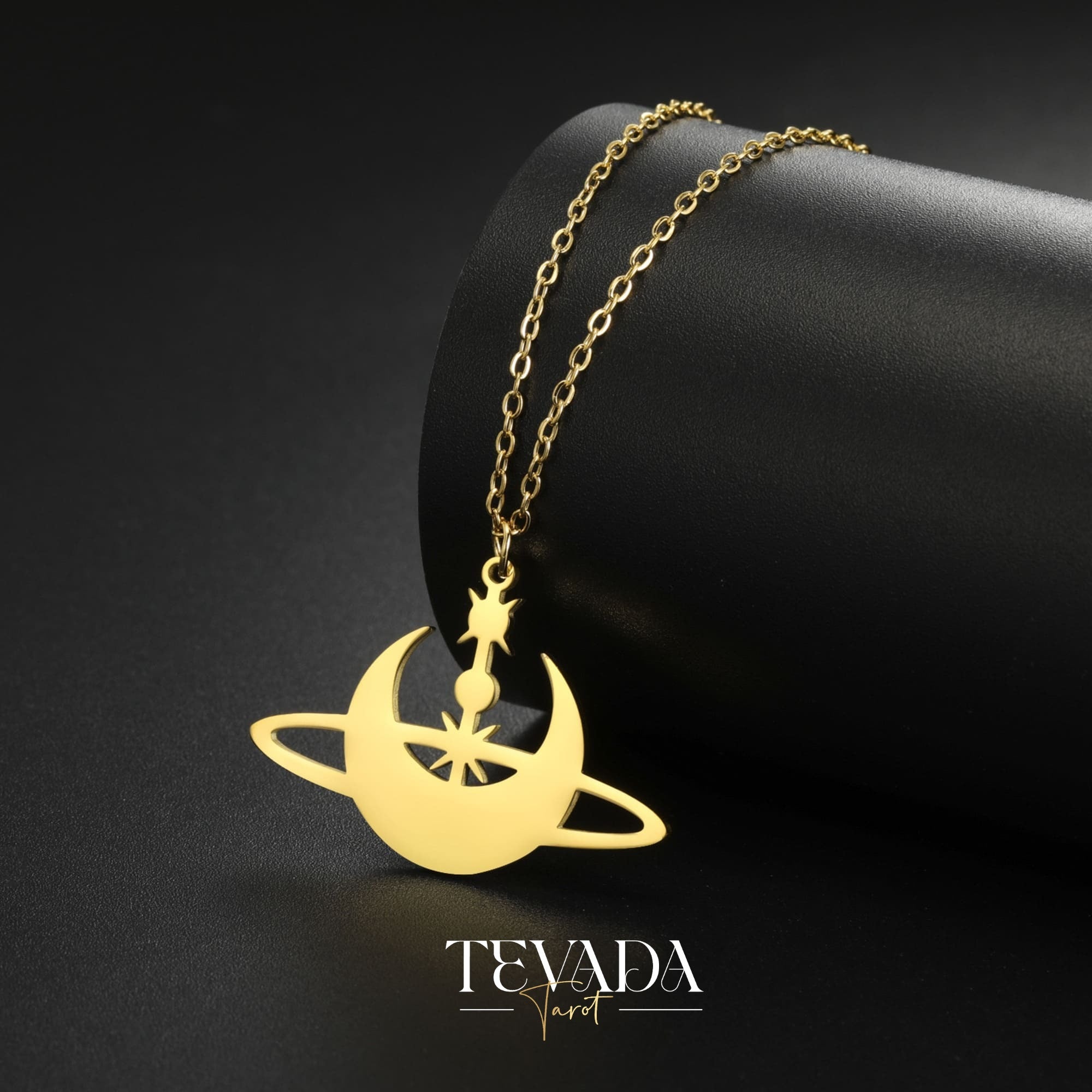 Sun or Moon? Choose your magic! Our Witchy Necklace features celestial pendants & gold/silver finishes. Perfect for Wiccan rituals, meditation, or everyday wear. Stainless steel chain included. Shop now!