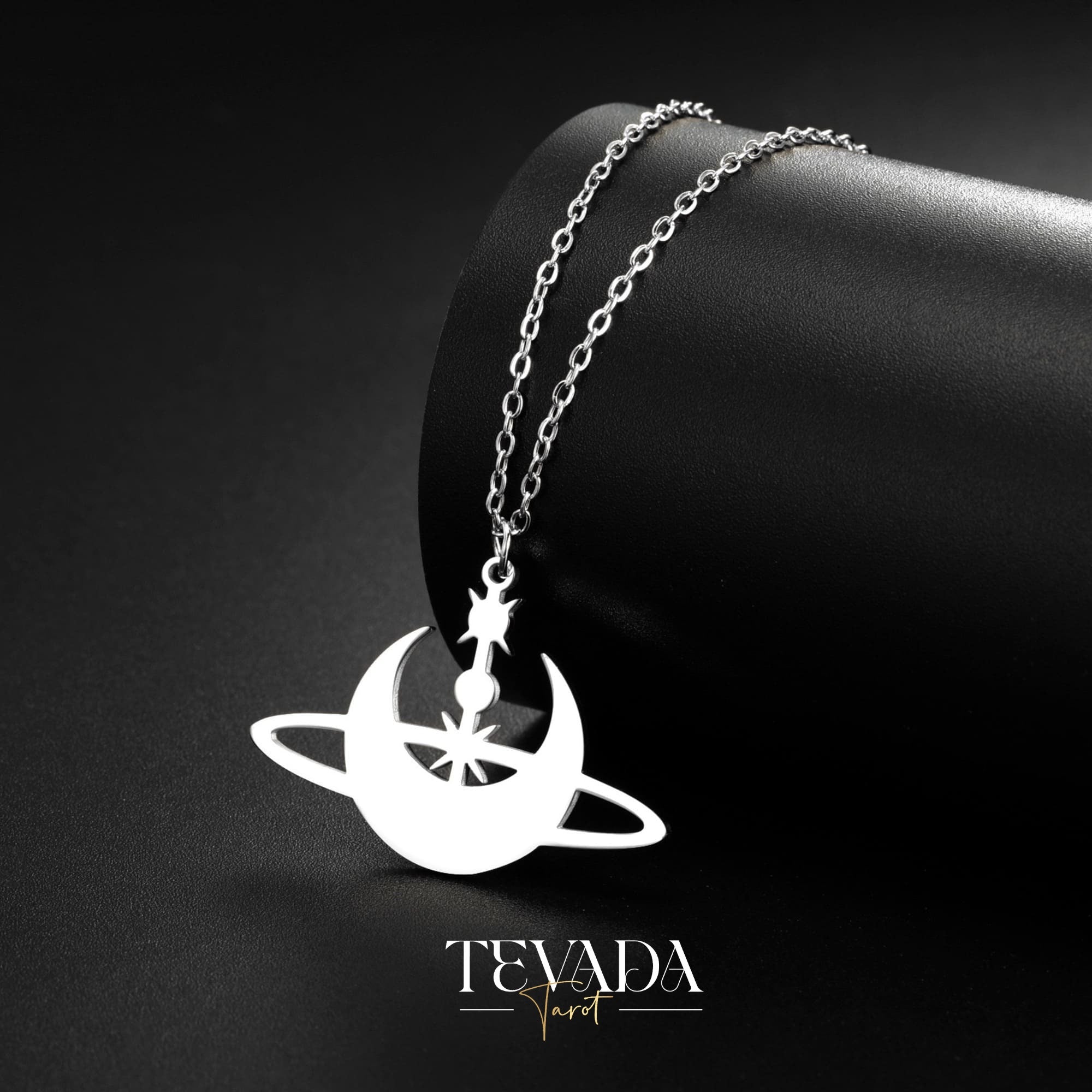 Sun or Moon? Choose your magic! Our Witchy Necklace features celestial pendants & gold/silver finishes. Perfect for Wiccan rituals, meditation, or everyday wear. Stainless steel chain included. Shop now!