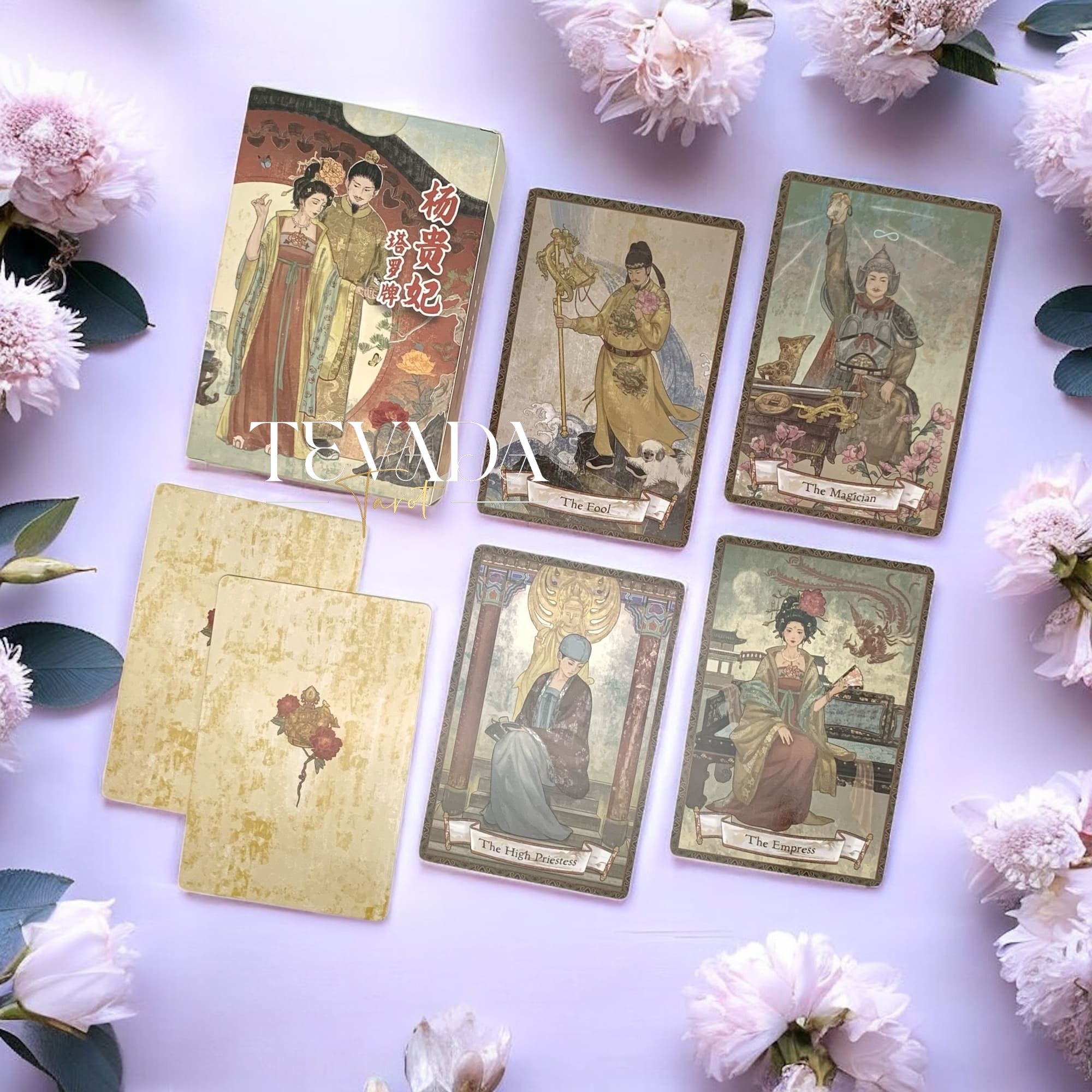 Discover the Yang Guifei Tarot — a vintage 78-card deck inspired by Chinese culture and mythology, perfect for intuitive readings and deep spiritual guidance.
