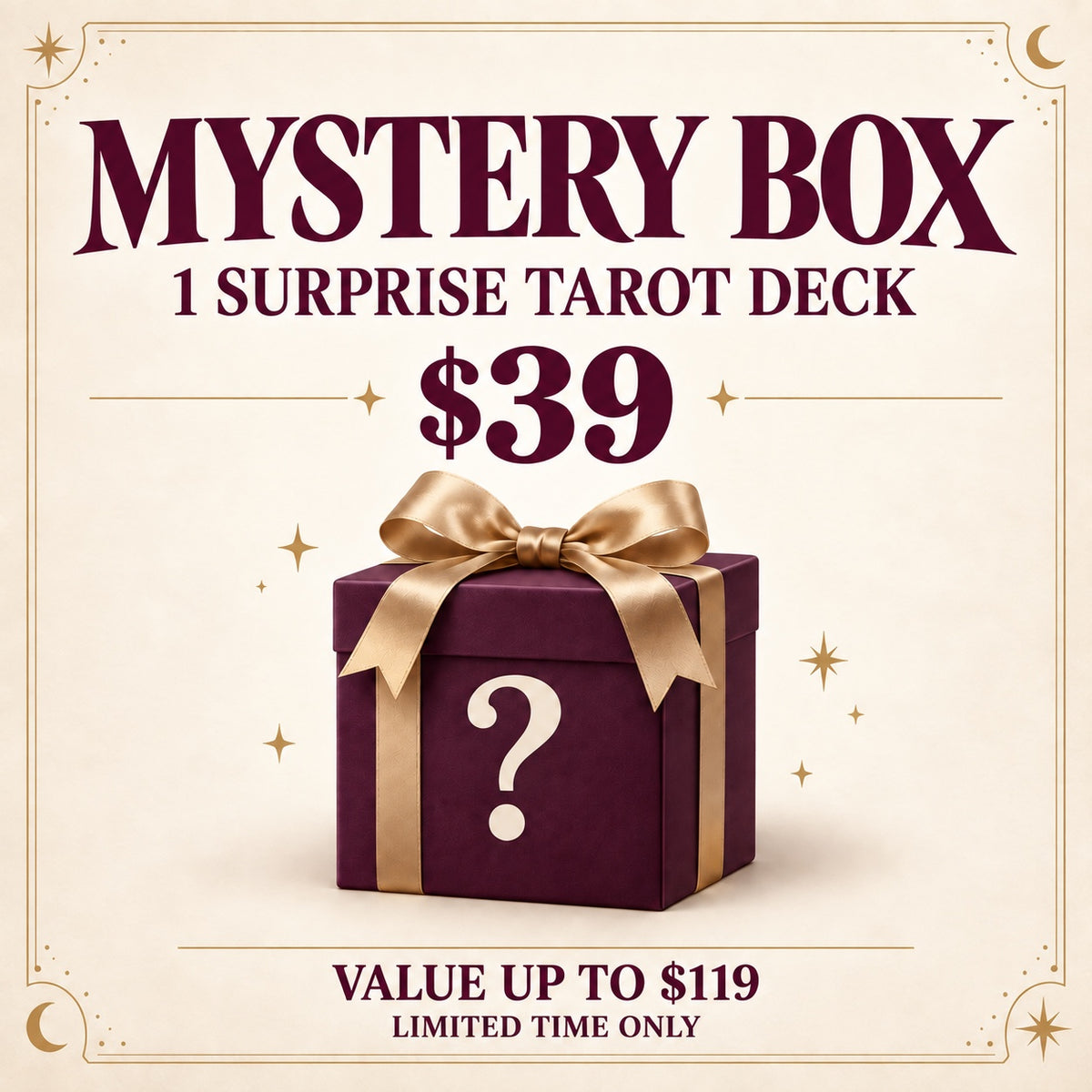 Mystery Box campaign: value up to $119, limited time only