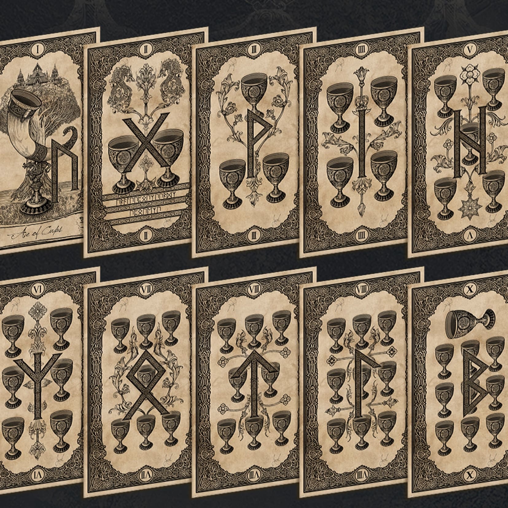 Ancient Times Tarot Standard Edition celestial mythology deck for intuitive readings and self-reflection