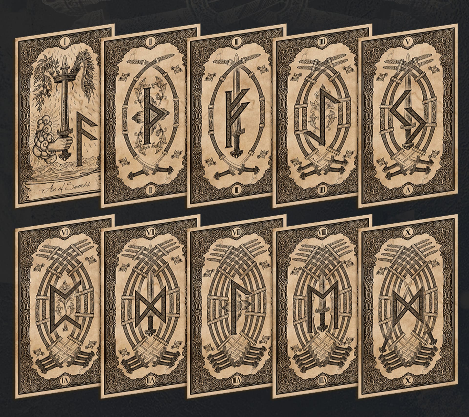 Ancient Times Tarot Standard Edition celestial mythology deck for intuitive readings and self-reflection