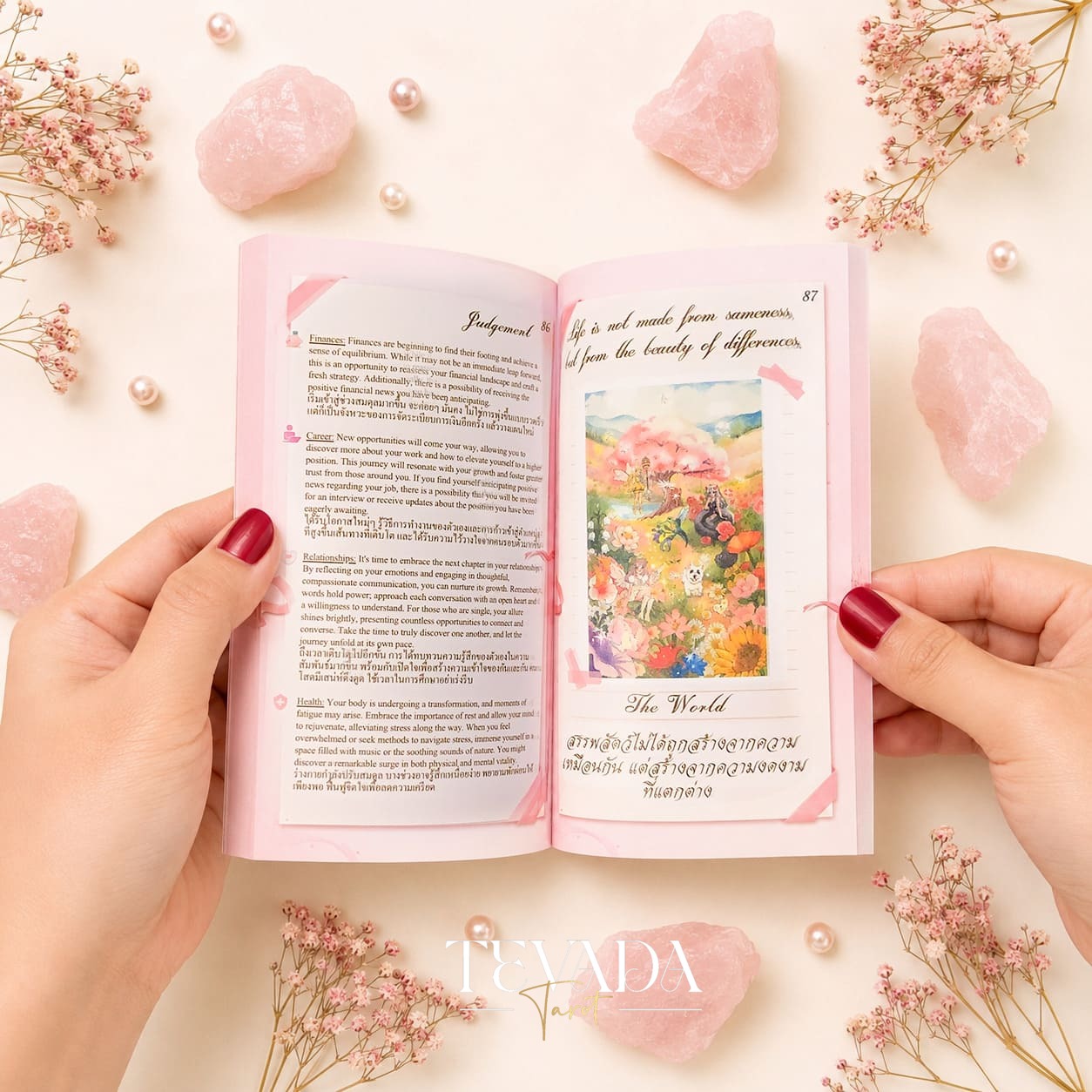 Beaming Booming Tarot & Oracle Deck featuring cute hand-drawn art for healing and intuitive guidance.