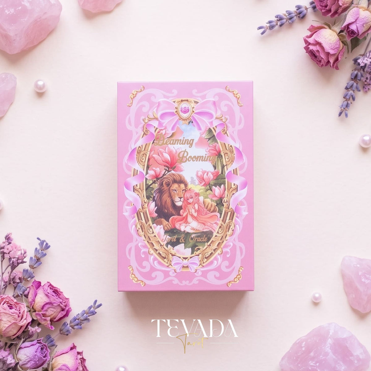 Beaming Booming Tarot & Oracle Deck featuring cute hand-drawn art for healing and intuitive guidance.
