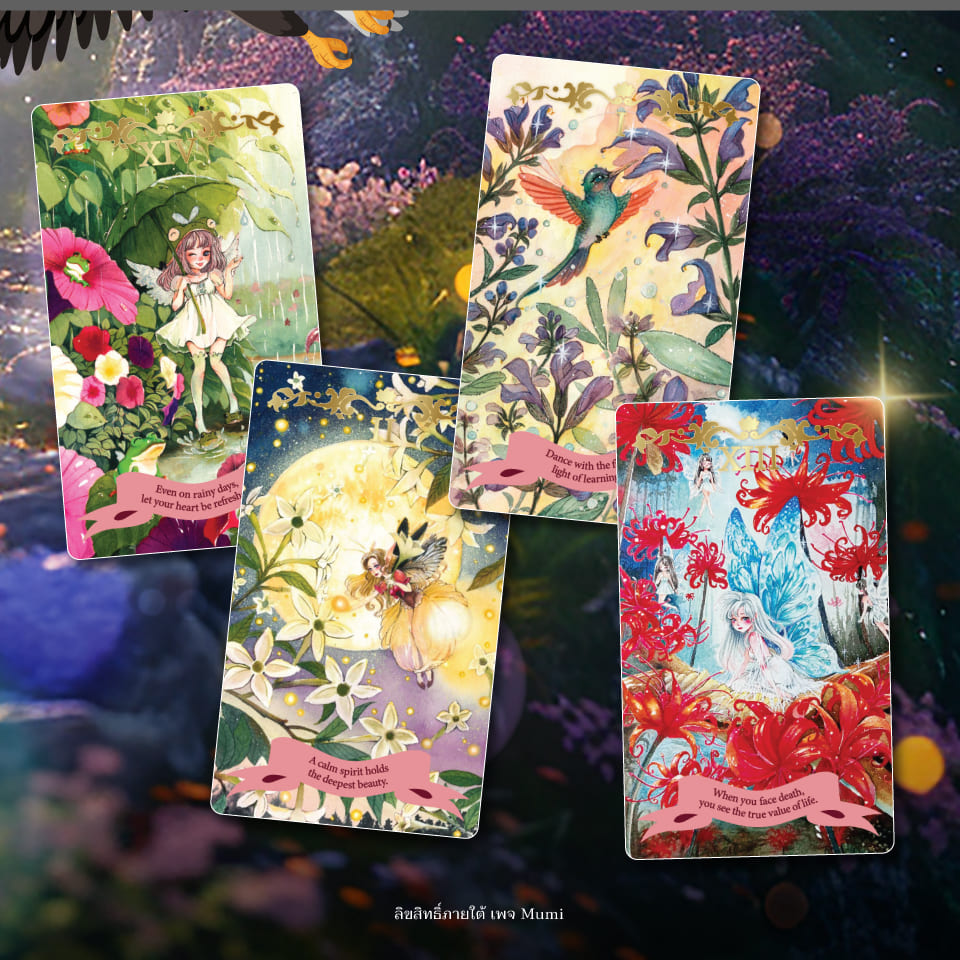 Beaming Booming Tarot & Oracle Deck featuring cute hand-drawn art for healing and intuitive guidance.