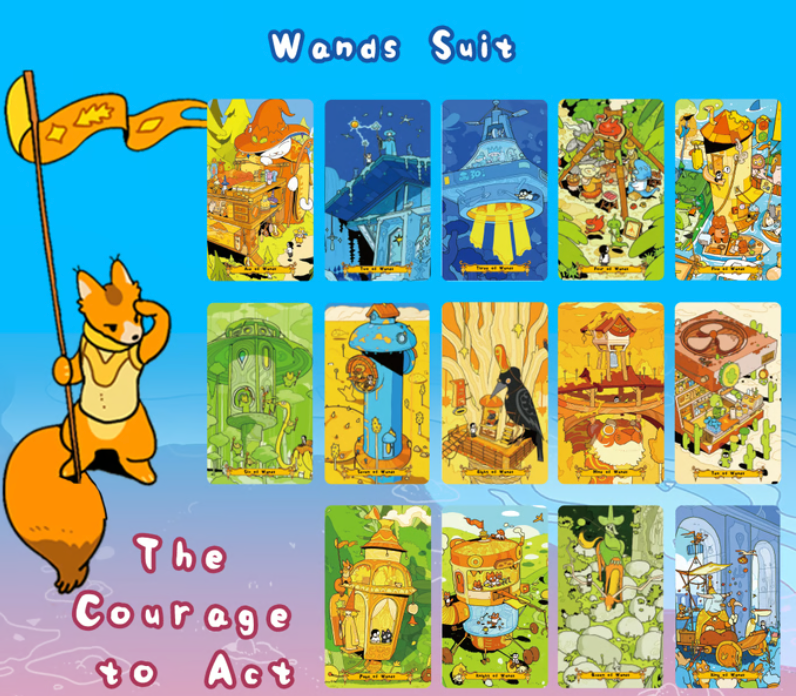 Big World Small Me Tarot storybook RWS deck for gentle daily reflection