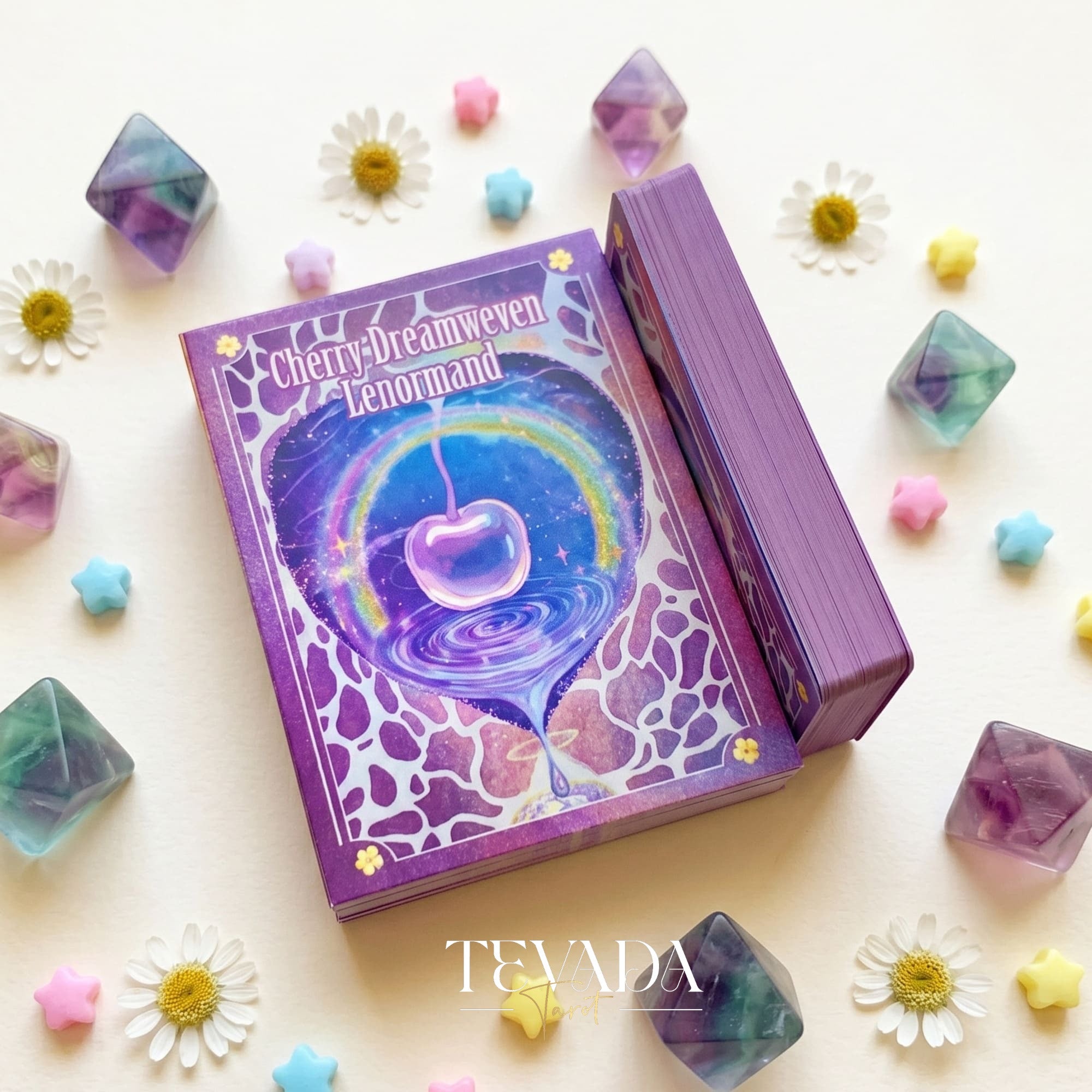 Cherry Dreamwoven Lenormand Mini Edition whimsical fairy-tale Oracle Cards for gentle daily divination and self-reflection.