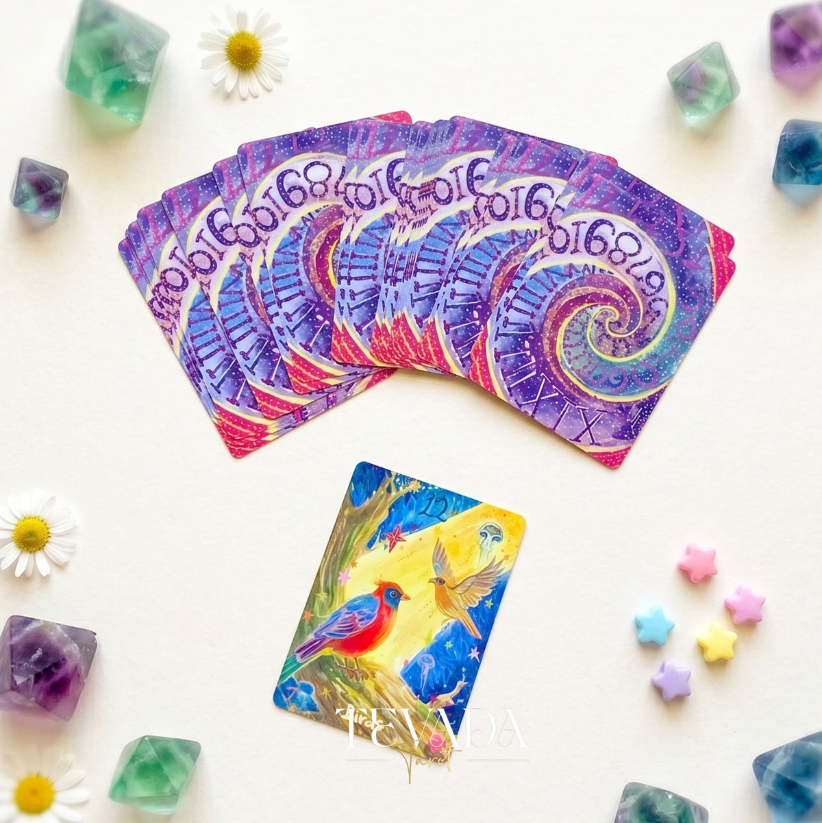 Cherry Dreamwoven Lenormand Mini Edition whimsical fairy-tale Oracle Cards for gentle daily divination and self-reflection.