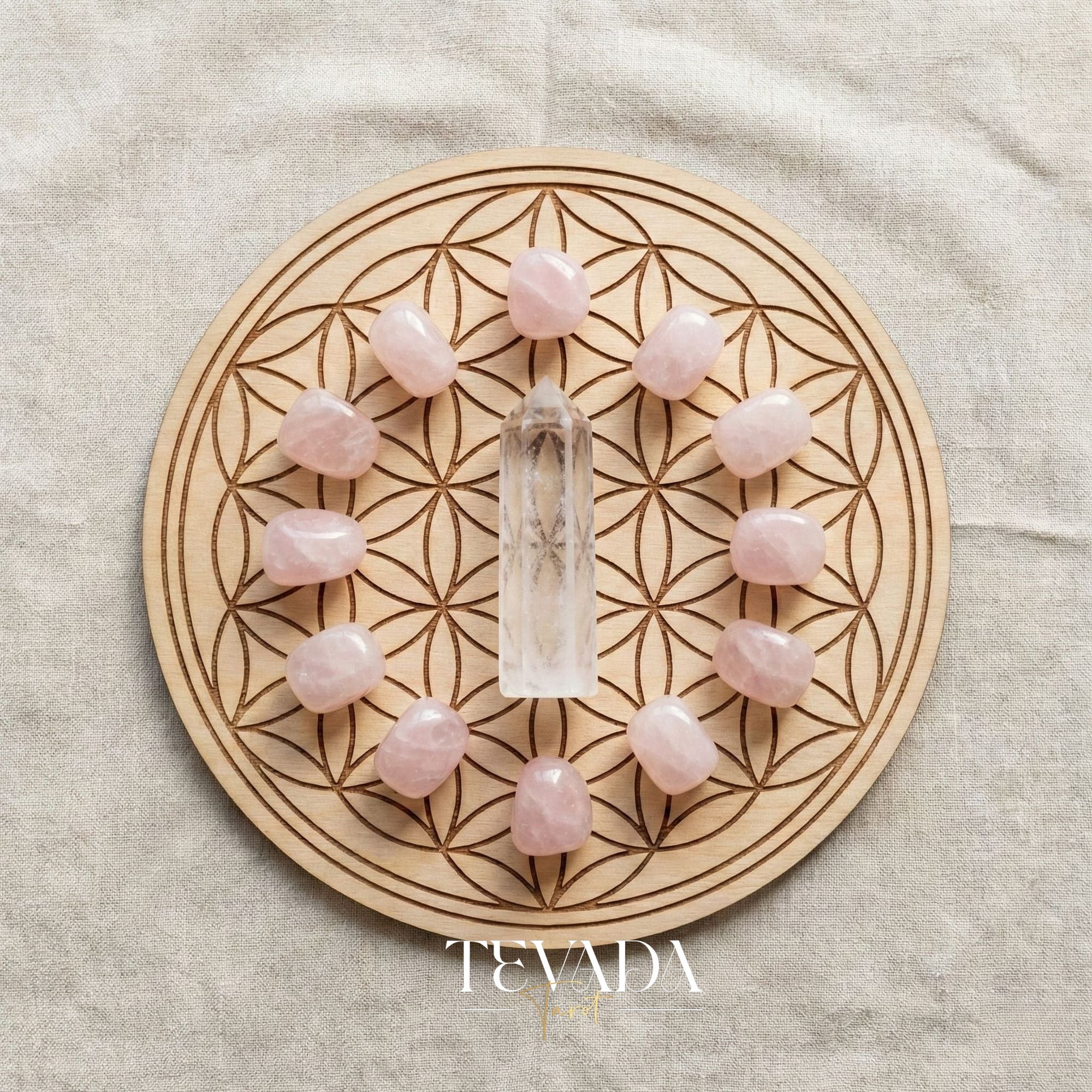 Healing Clear Quartz Point Tower natural stone for mental clarity and spiritual altar decor.