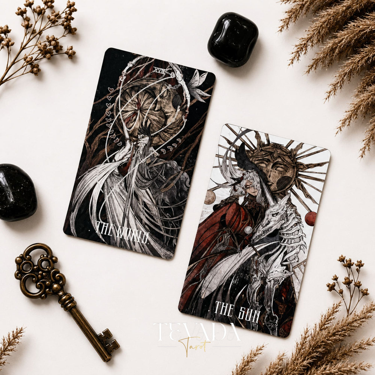 Elegy of Black Lichen Tarot Standard Edition dark fantasy Indie Tarot Deck for shadow work