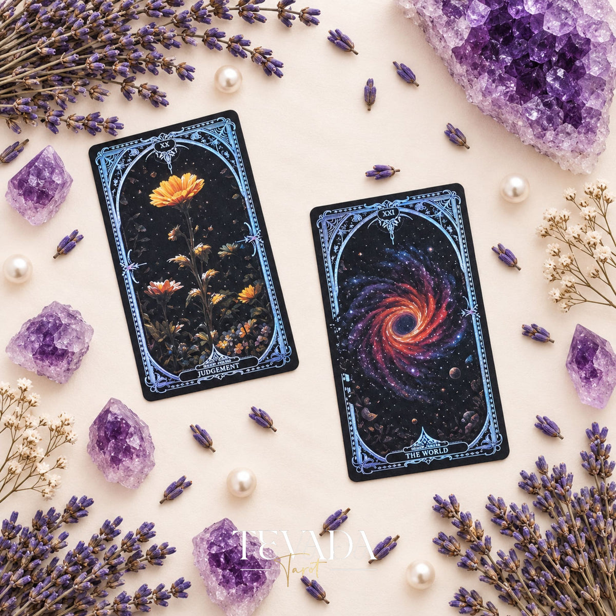 Eternal Garden Tarot Prism Edition holographic floral Indie Tarot Deck for luminous daily pulls