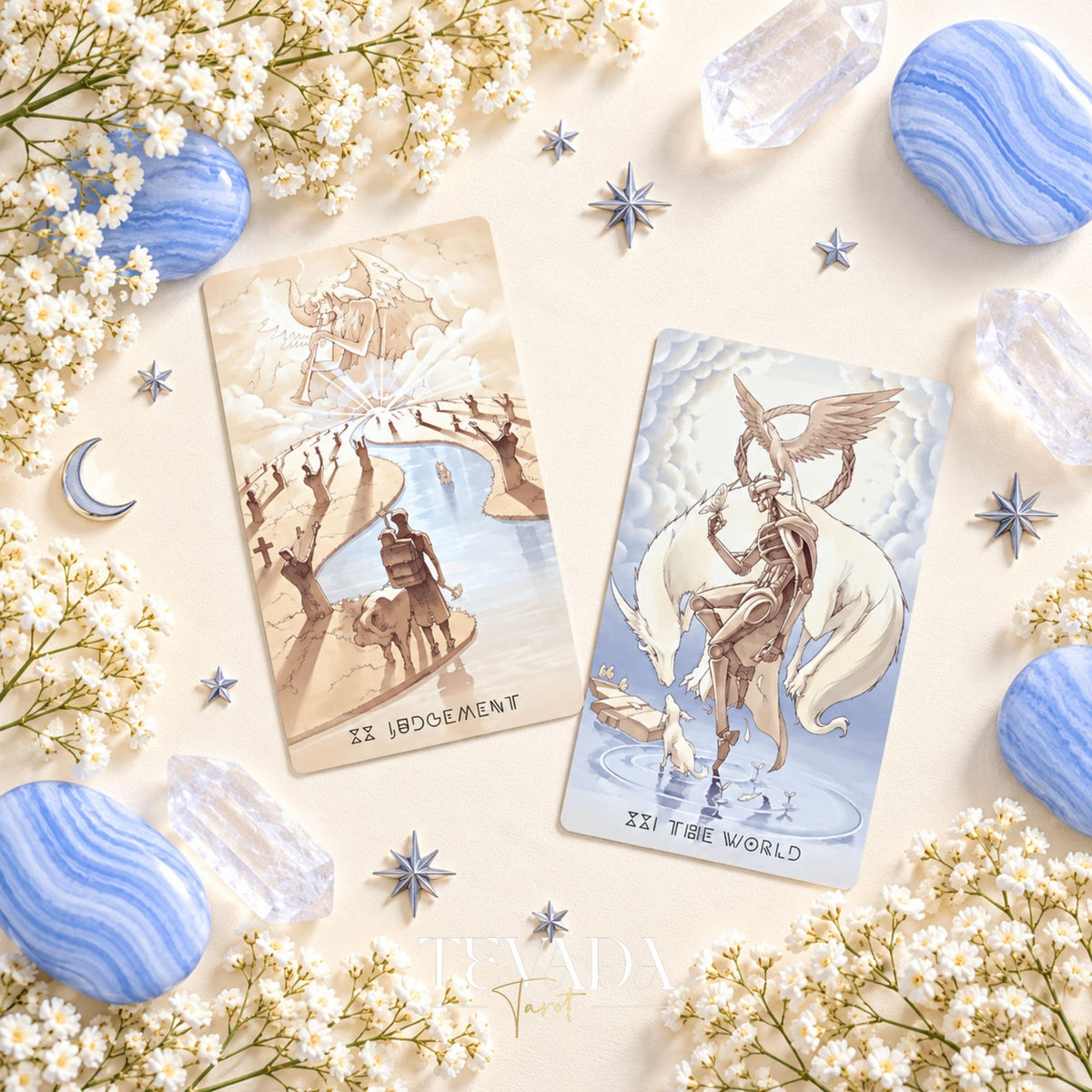 Ethereal Poetry Tarot Limited prismatic Indie Tarot Deck for dreamy daily readings