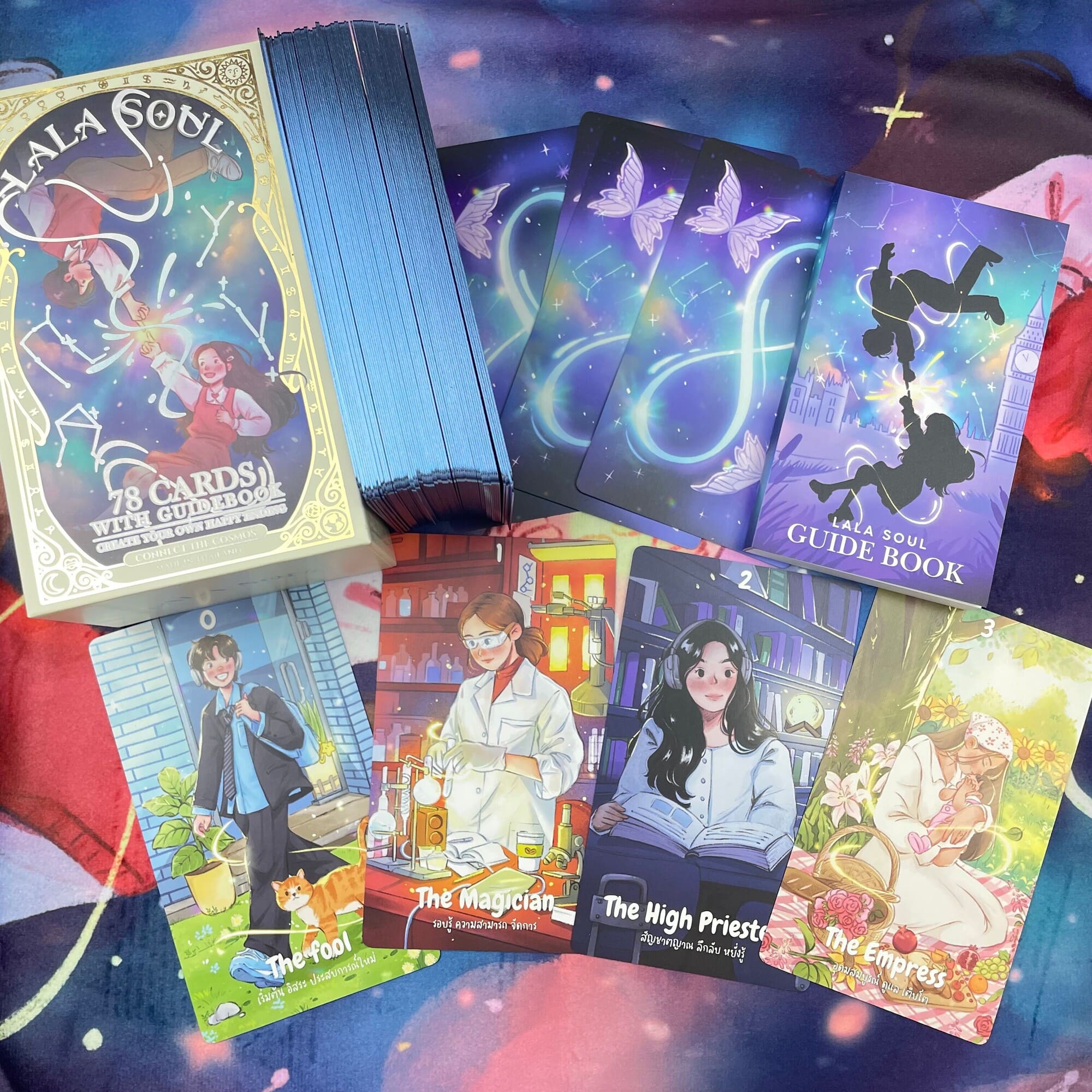 Lala Soul Tarot Deck hand-drawn Thai Indie Tarot Deck for gentle daily reflection
