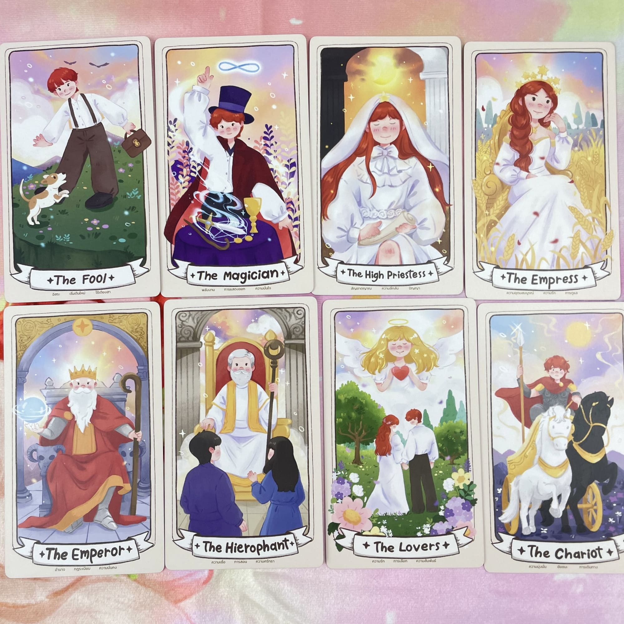 LaLunar Fortune Tarot Deck pastel Thai artist cards for gentle love readings