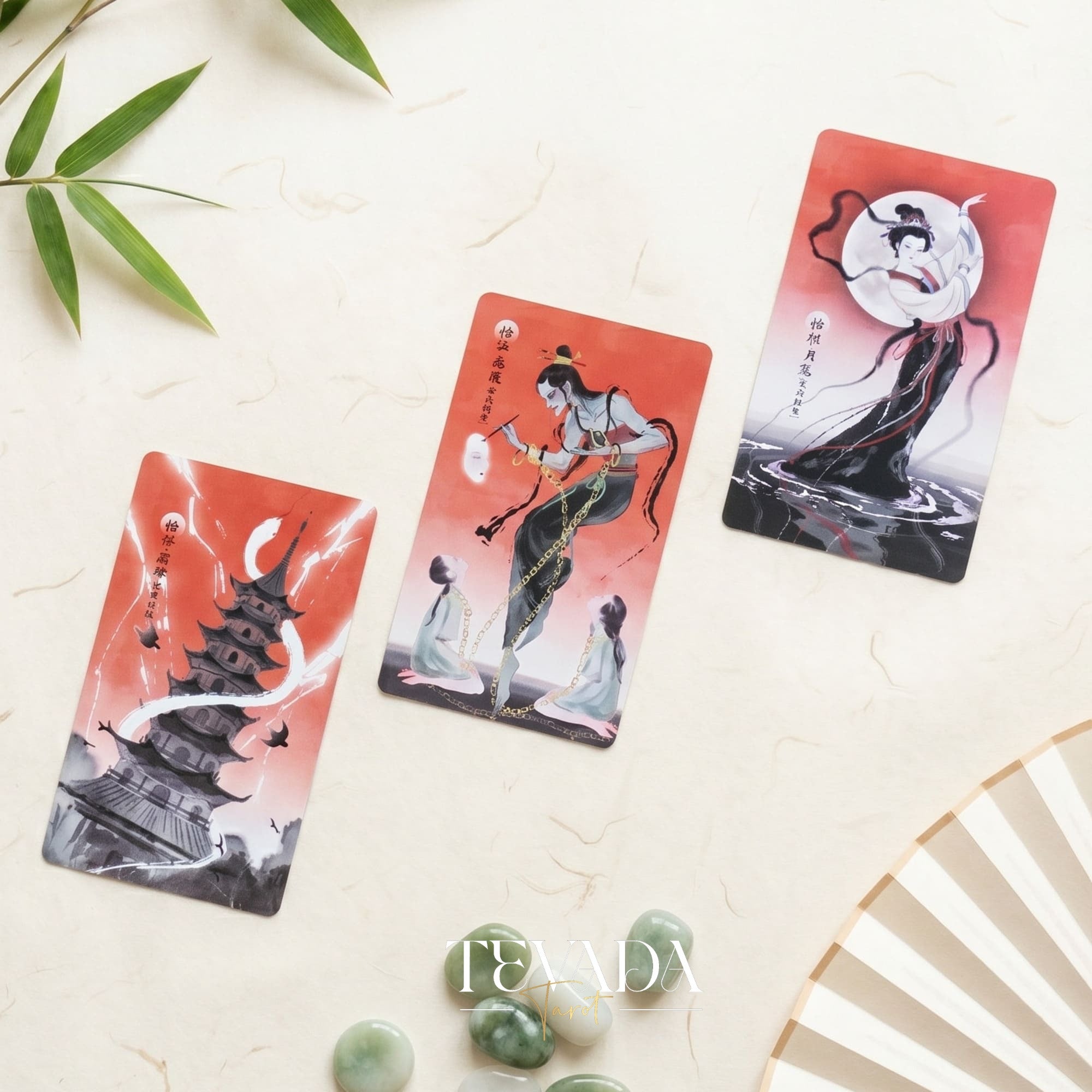 Life Is But A Dream Tarot traditional Chinese ink art tarot deck for emotional reflection and daily reading