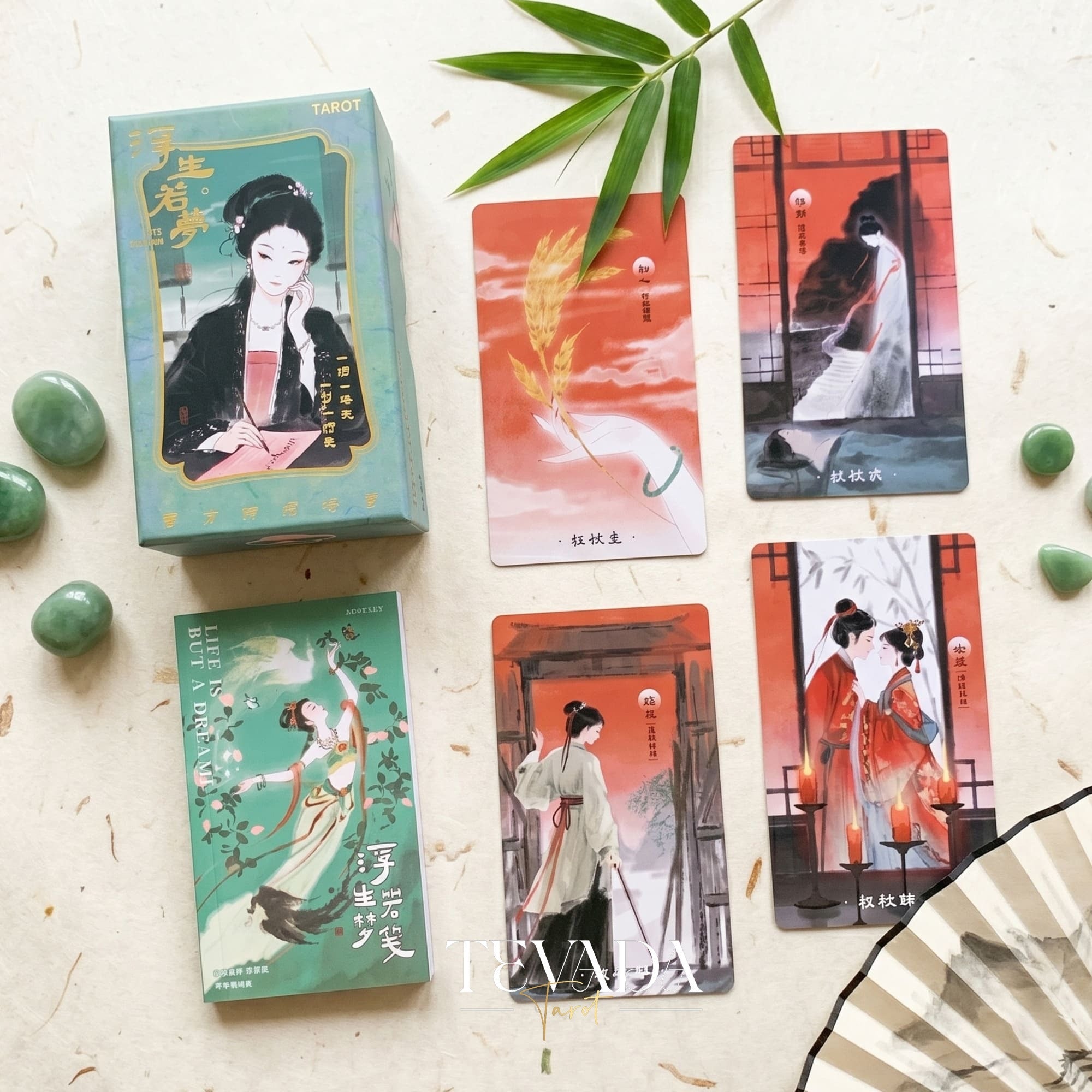 Life Is But A Dream Tarot traditional Chinese ink art tarot deck for emotional reflection and daily reading