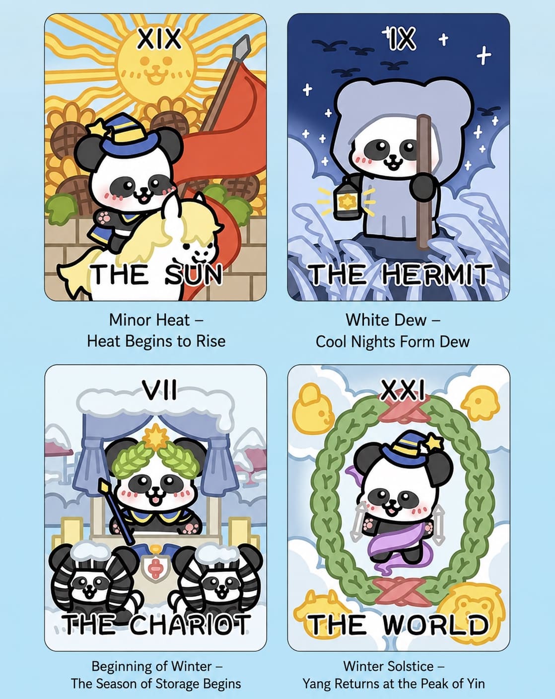 Magic Panda Tarot whimsical pocket-size card set for inner child healing and gentle daily reflection