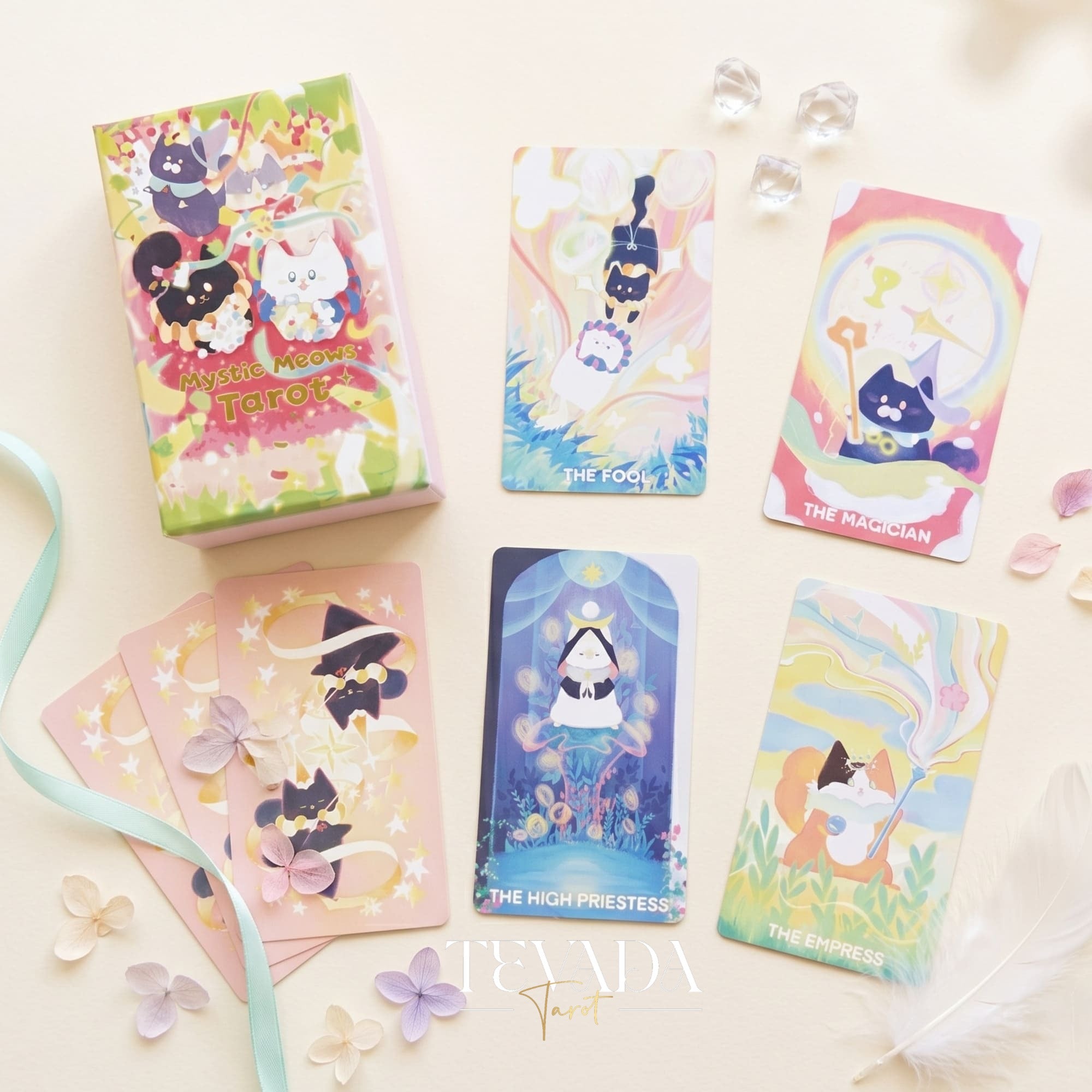 Mystic Meows Tarot PINK | TEVADA Tarot