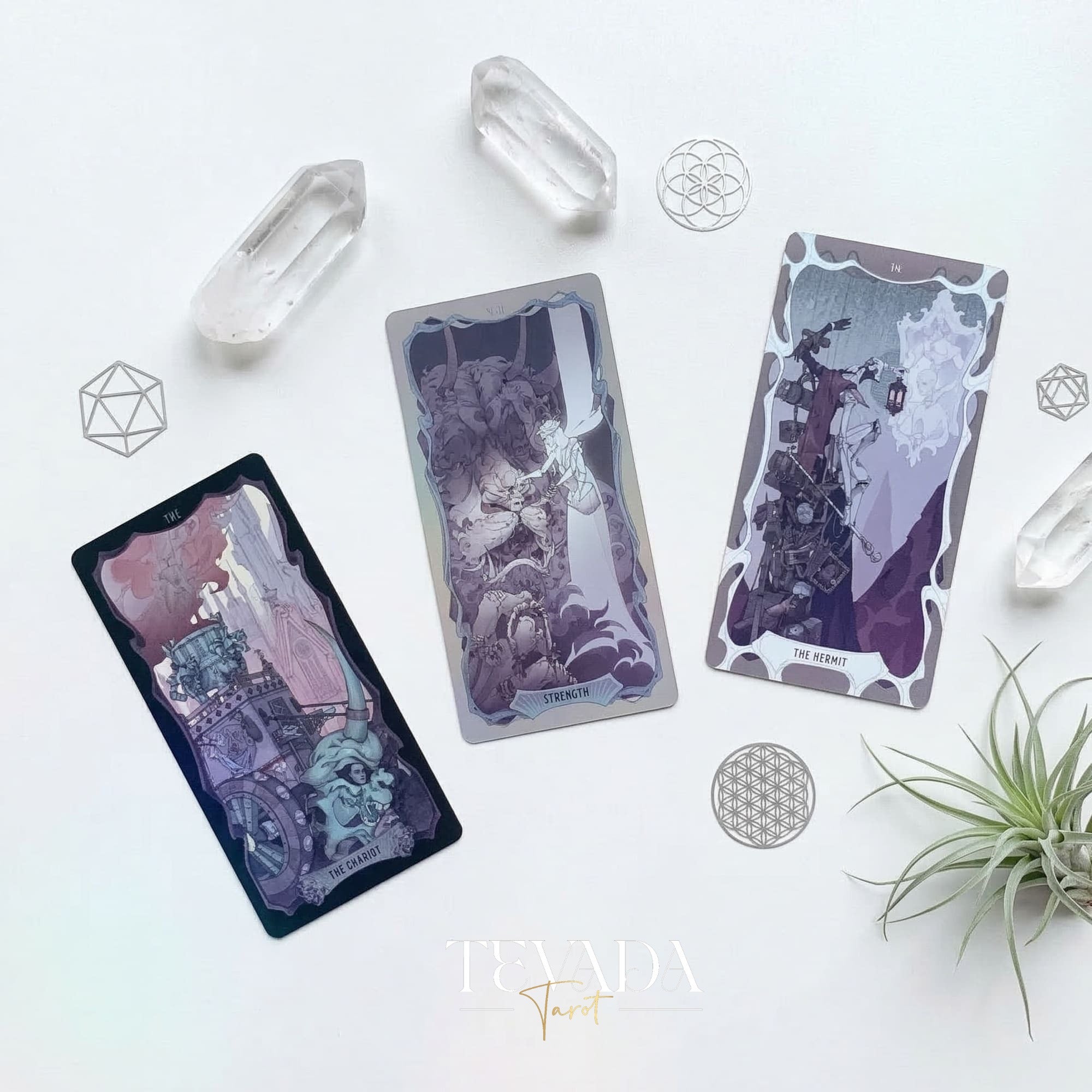 Null Marionette Tarot Deck DELUXE dark fantasy Indie Tarot cards for deep shadow work and healing.