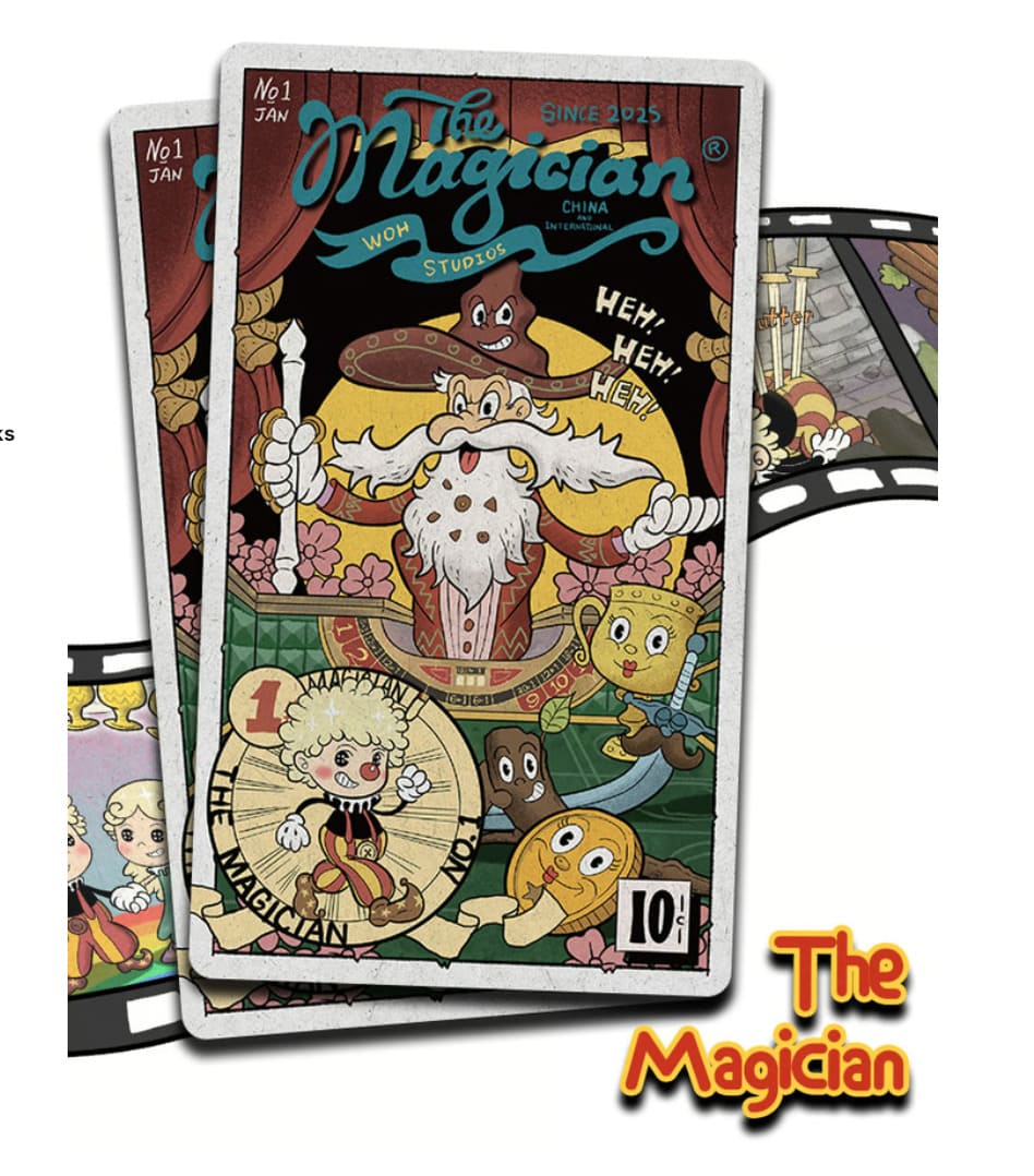 Rubber Hose Tarot Collector’s Edition retro animated Indie Tarot Deck for inner child readings