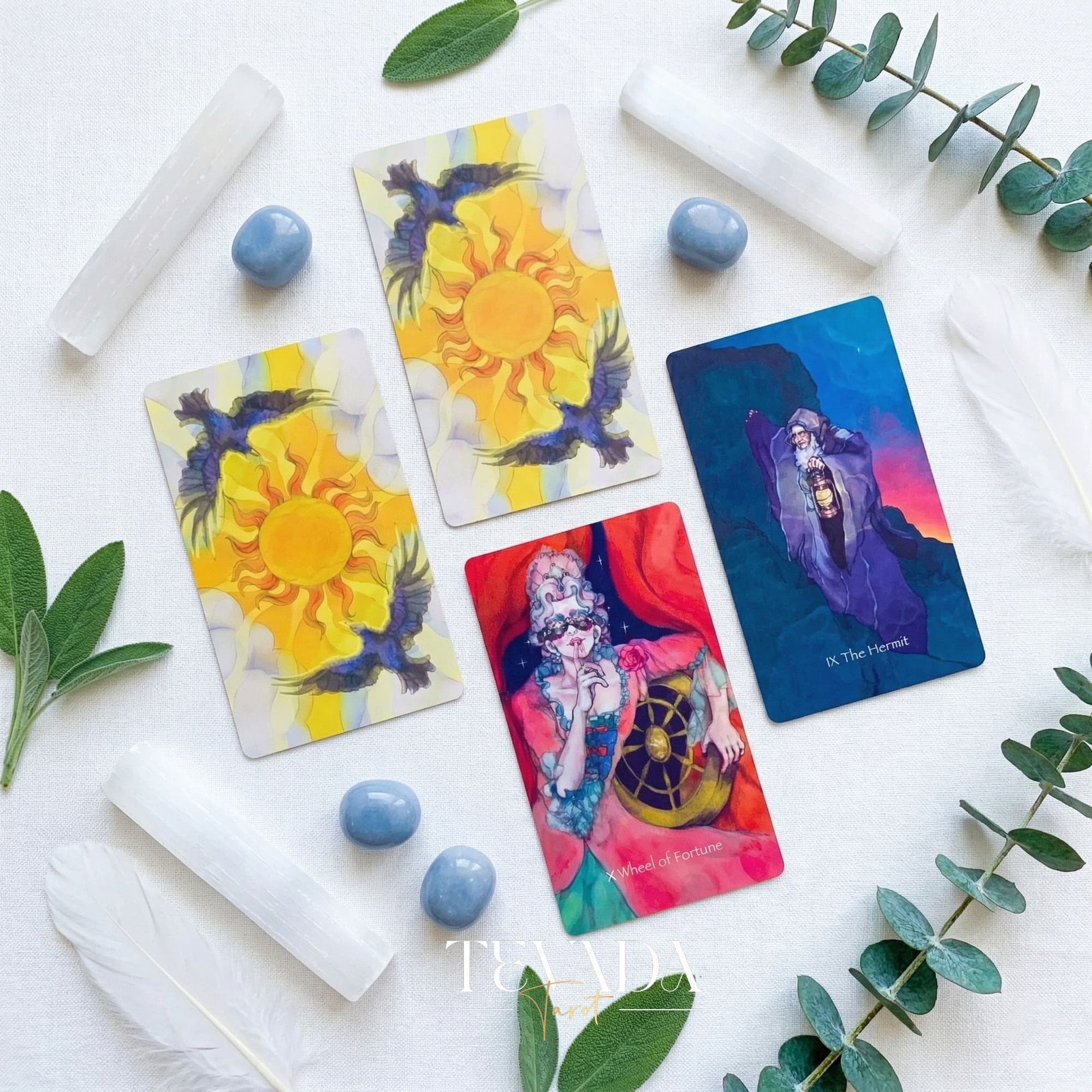 Chaos Blossom Tarot Deck gothic retro Indie Tarot Deck for deep shadow work and quiet self-reflection.