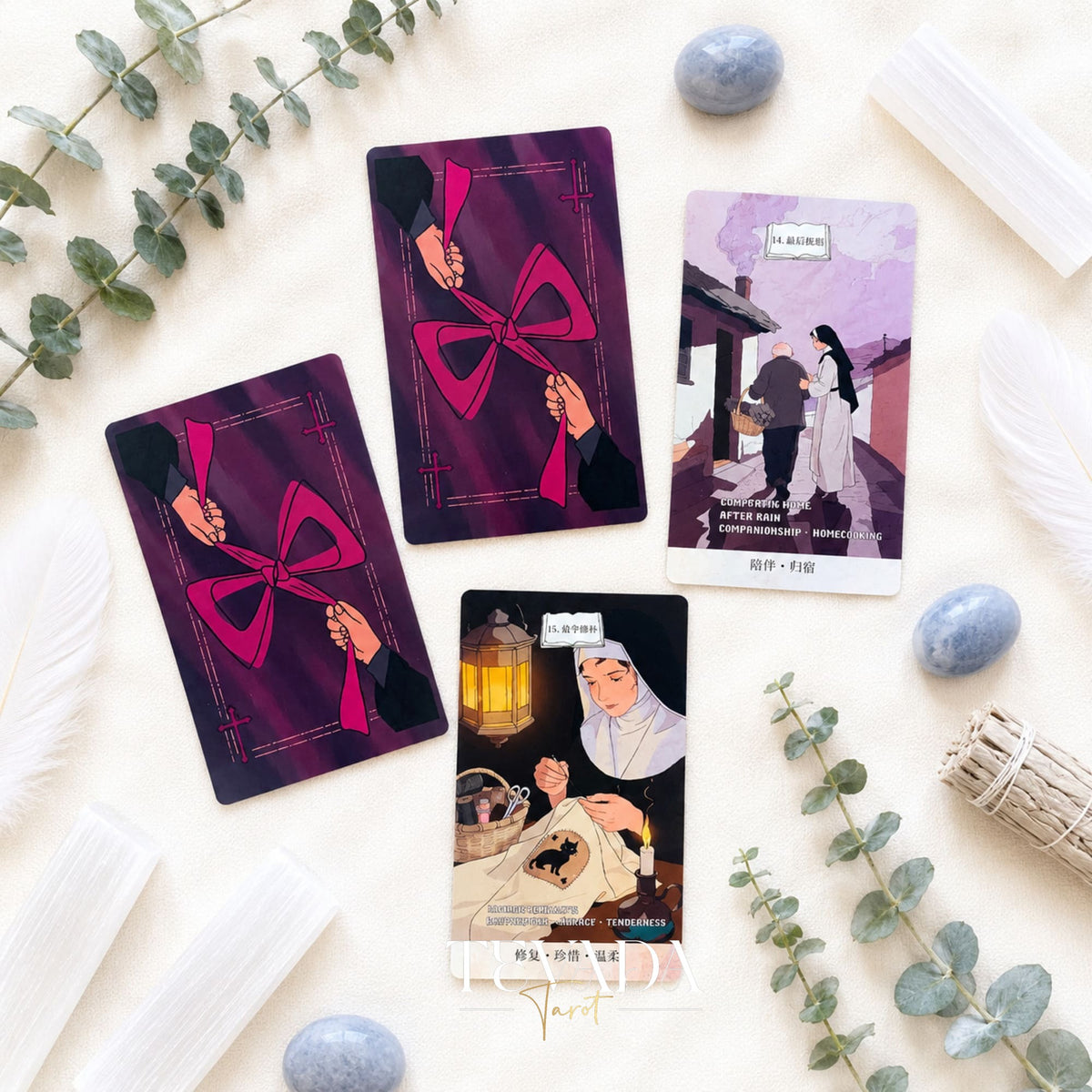Silent Nun Oracle Cards dark religious oracle deck for shadow work and quiet self-reflection
