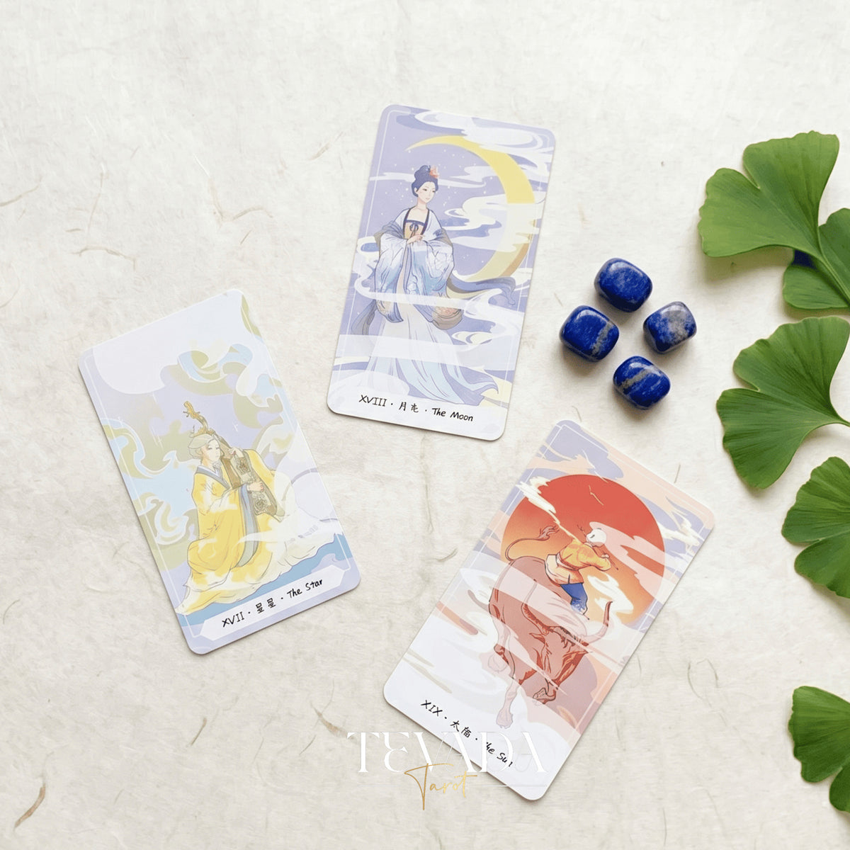 Song of Clouds Tarot ancient Chinese style indie tarot deck for spiritual clarity and self-discovery.