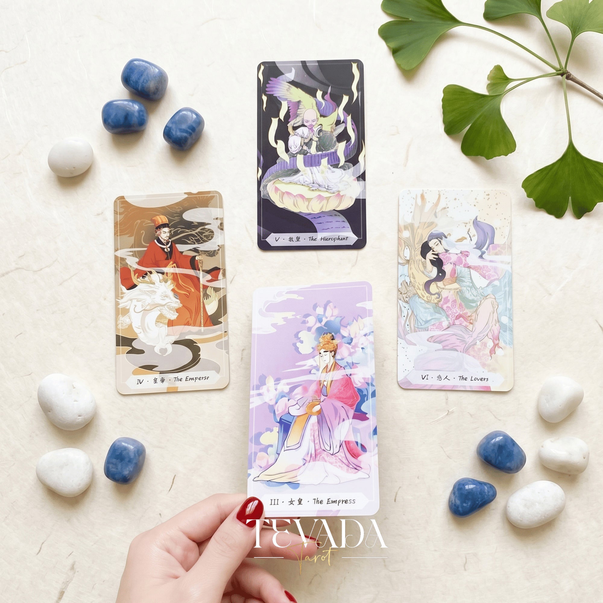 Song of Clouds Tarot ancient Chinese style indie tarot deck for spiritual clarity and self-discovery.