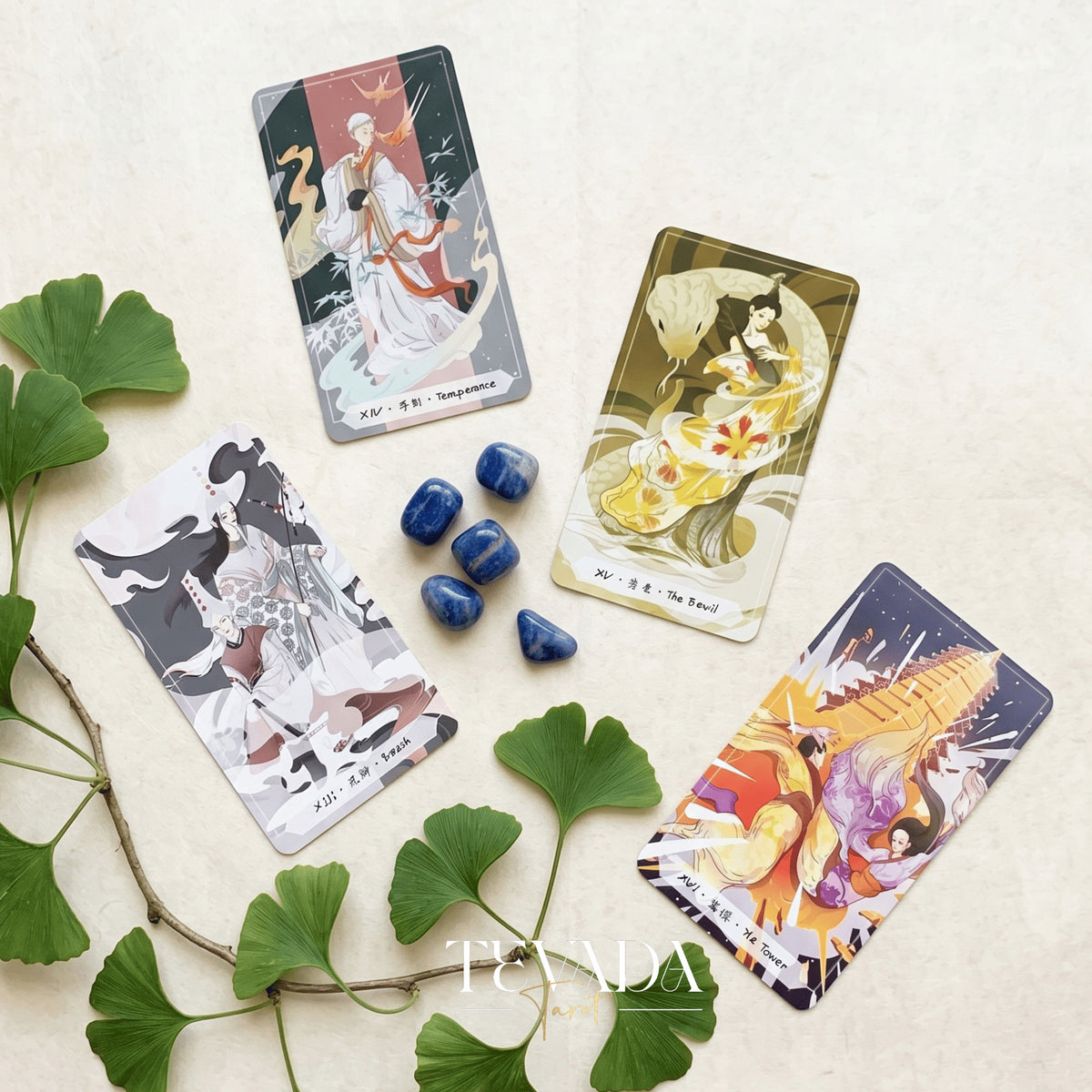 Song of Clouds Tarot ancient Chinese style indie tarot deck for spiritual clarity and self-discovery.