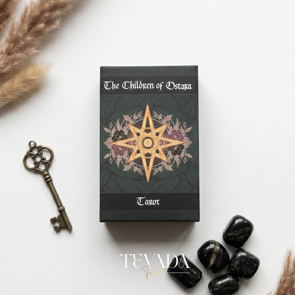The Children of Ostara Tarot BLACK Edition は、魔法と癒しのための神秘的な植物のインディー タロット デッキです。