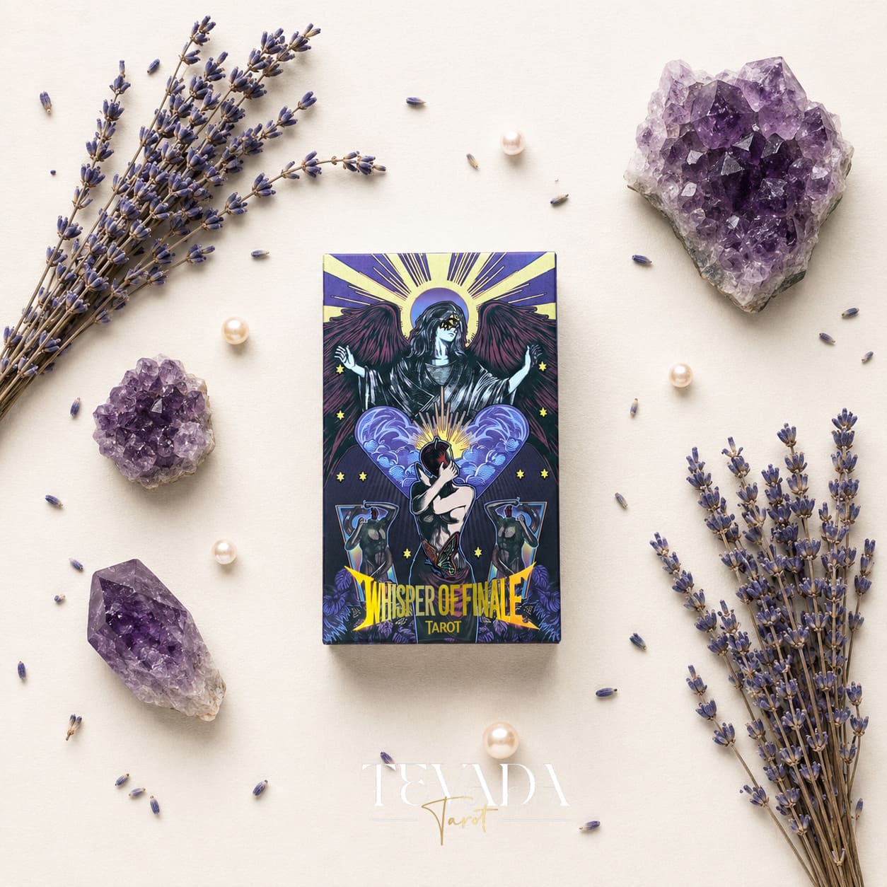 Whisper of Finale Tarot Deluxe dark Gothic Indie Tarot Deck for shadow work readings