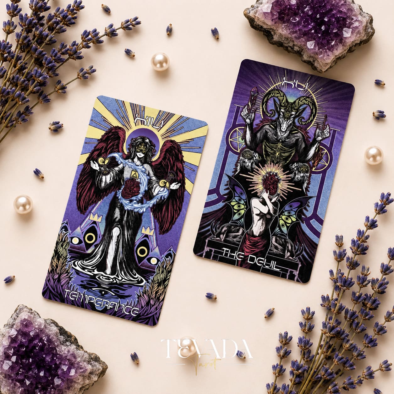 Whisper of Finale Tarot Deluxe dark Gothic Indie Tarot Deck for shadow work readings