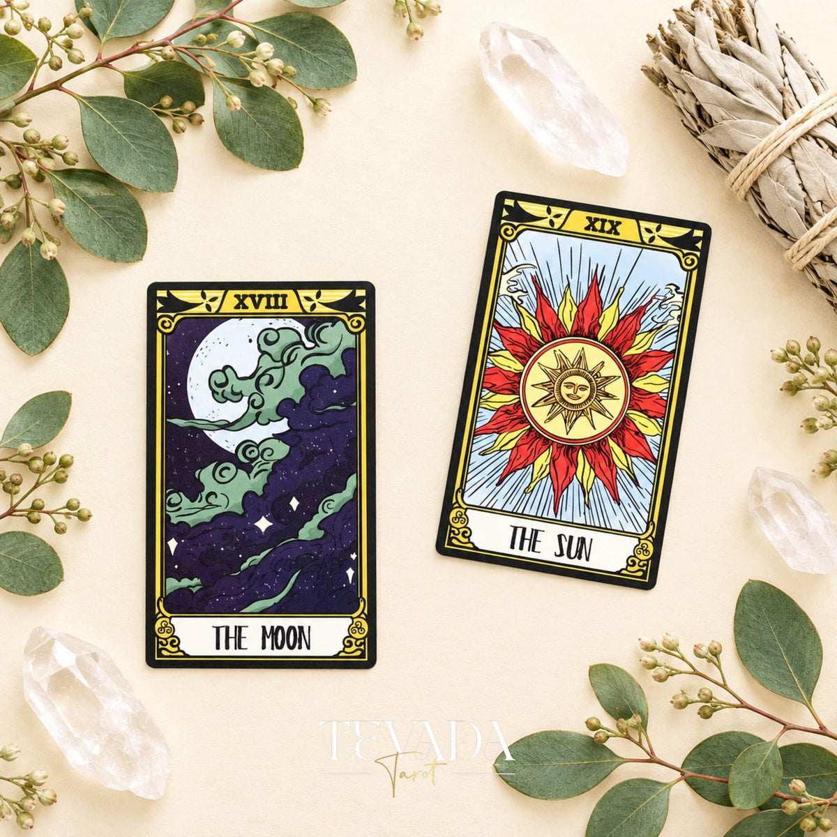 Windmill Flag Tarot medieval storybook Indie Tarot Deck for mythic reflection