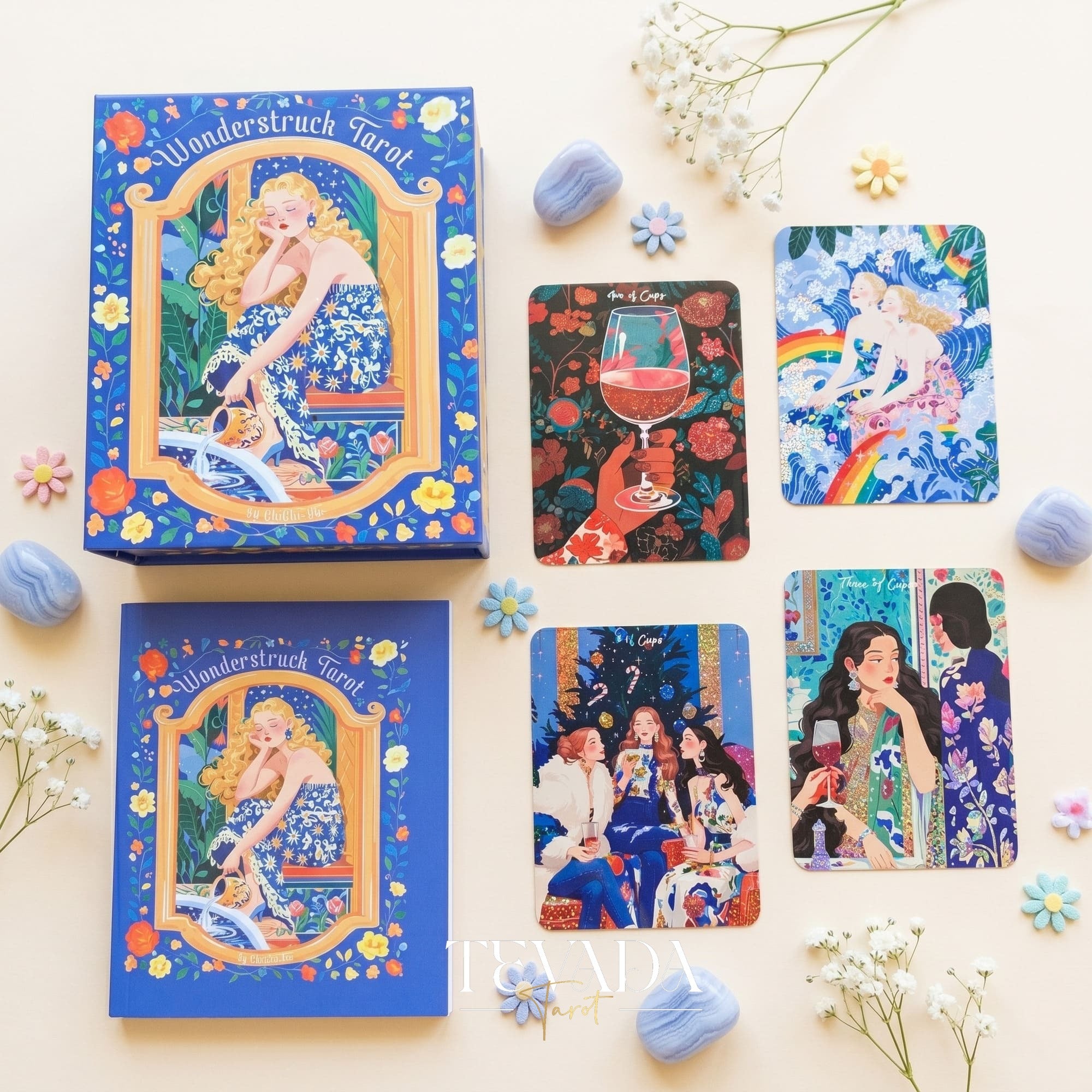 WonderStruck Tarot Deck vibrant feminine indie tarot deck for everyday empowerment and grounded daily reflection.