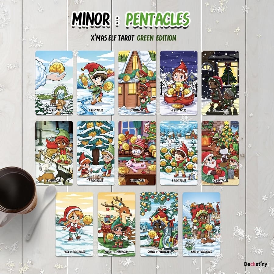 Perfect Christmas gift for your loved one or yourself. Enter the magical world of Christmas Land for a full tarot reading with Santa and his elves. Xmas Elfs will provide insight into your future, draw your tarot cards and consult the magic eight ball.